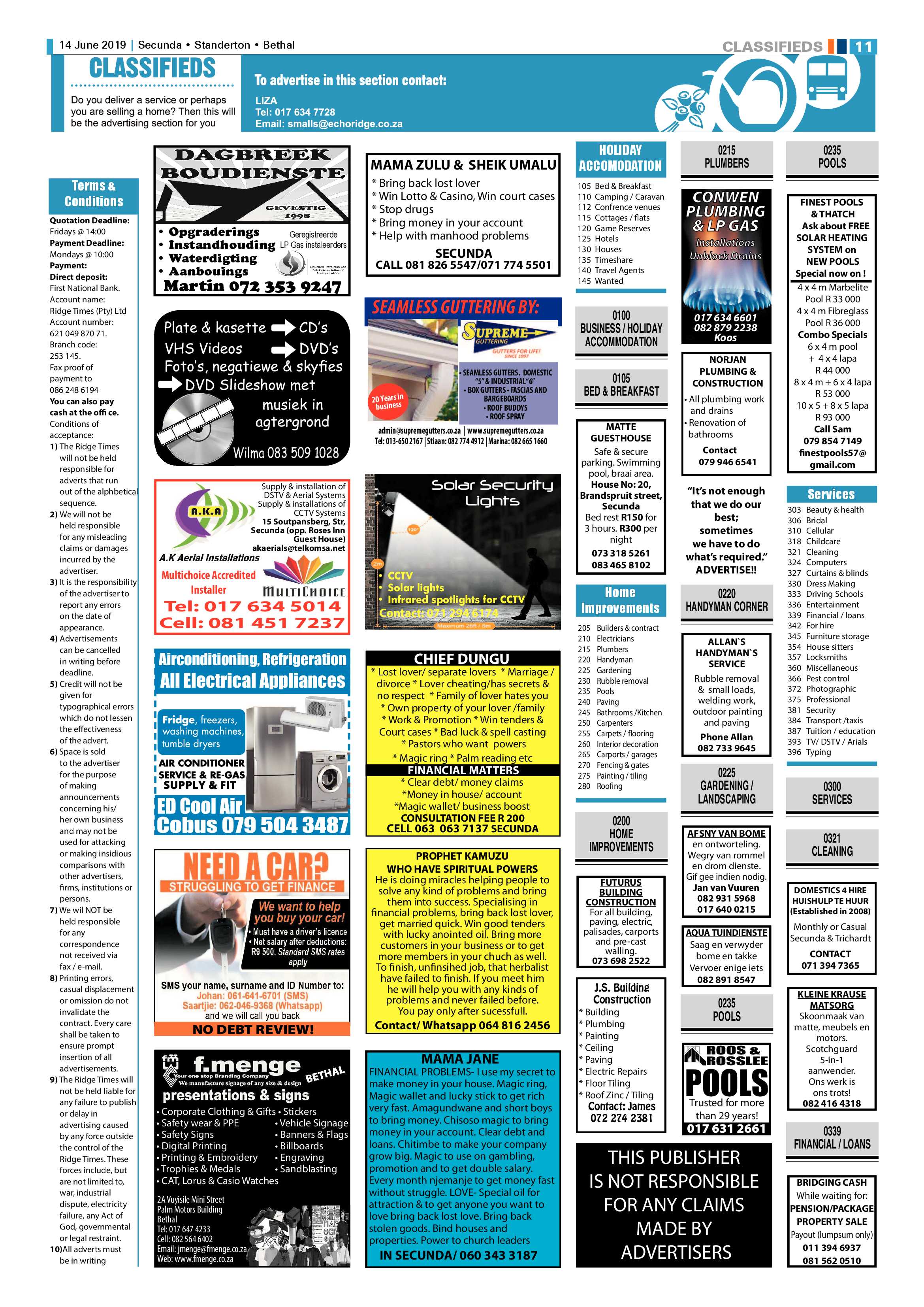 Ridge Times 14 June 2019 page 11