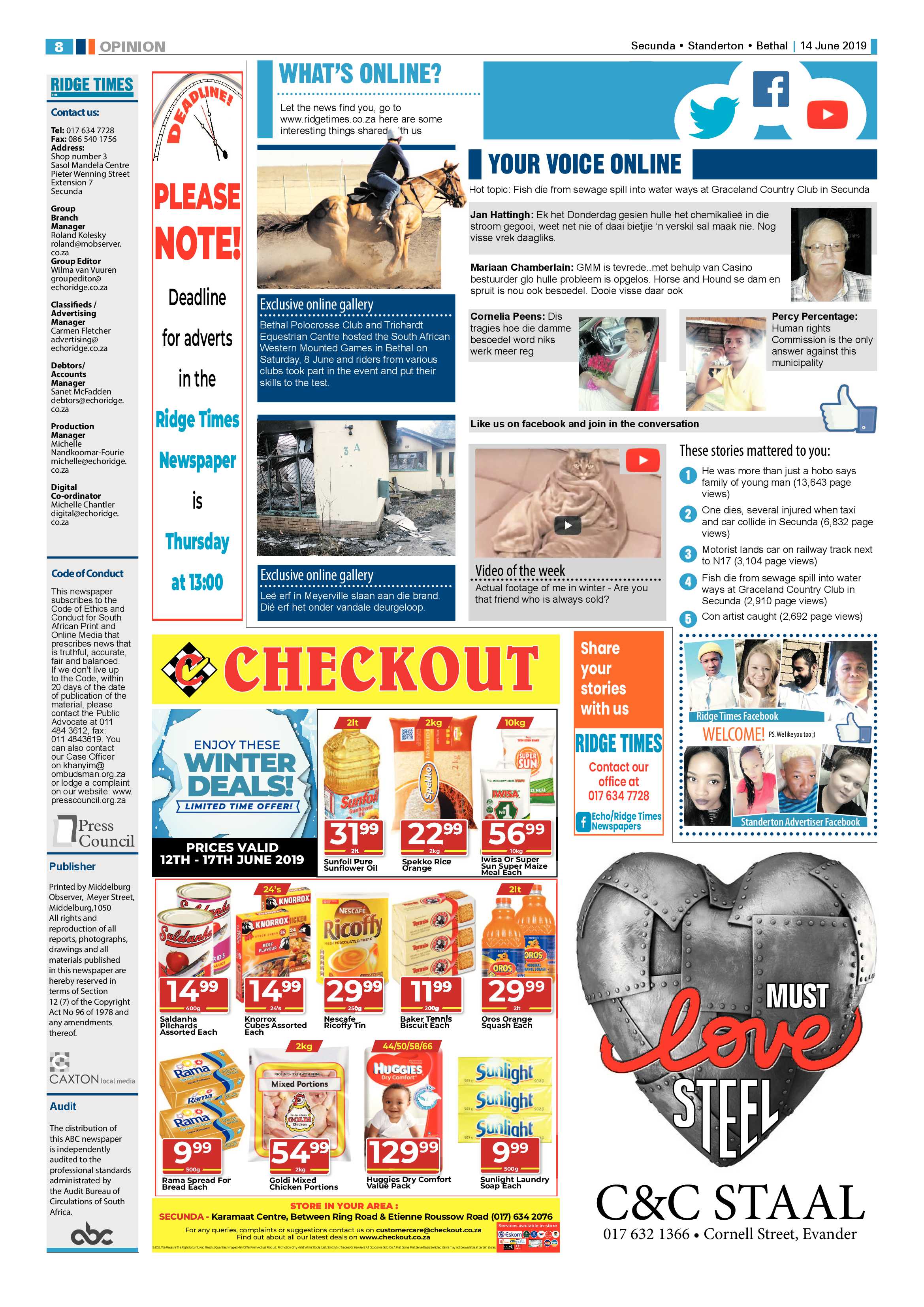 Ridge Times 14 June 2019 page 8