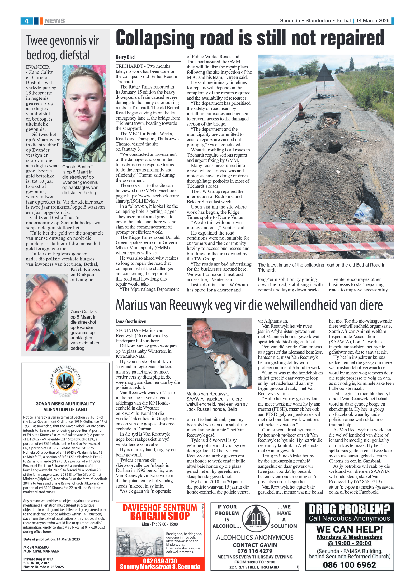 Ridge Times 14 March 2025 page 4