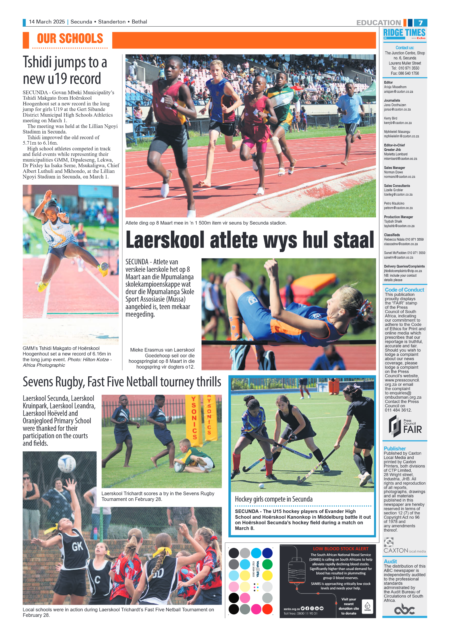 Ridge Times 14 March 2025 page 7