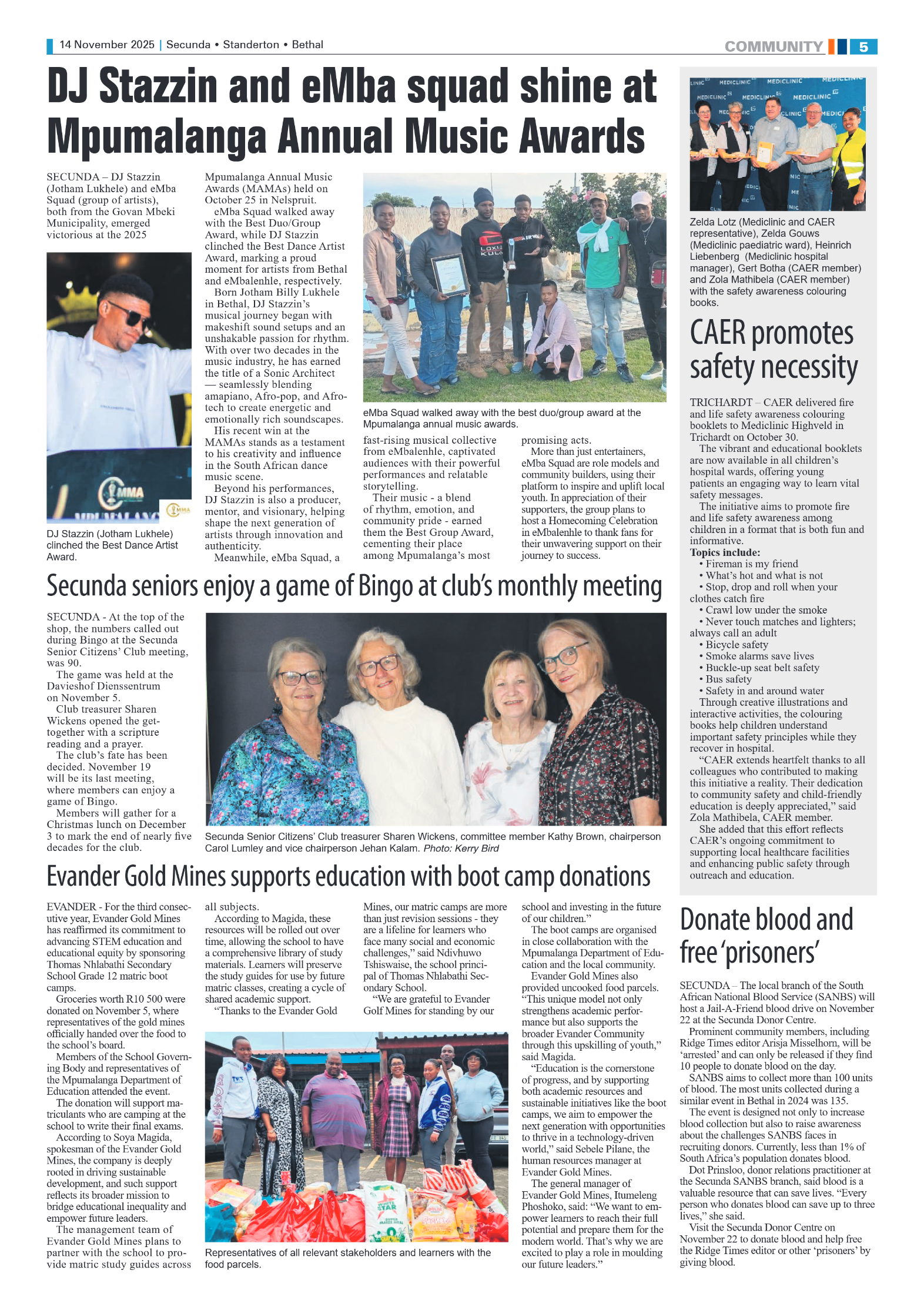 Ridge Times 14 November 2025 page 5