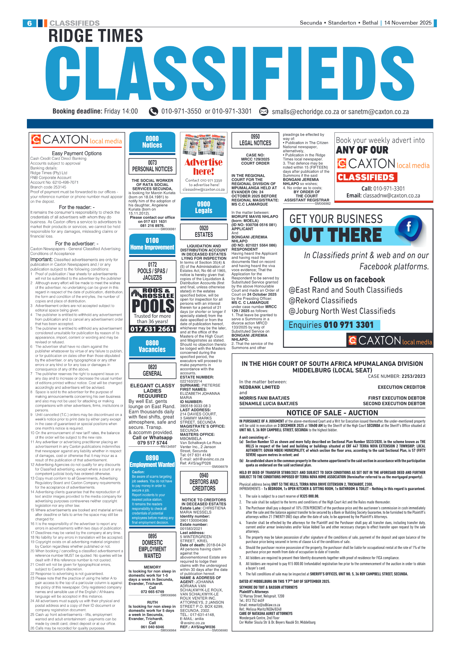 Ridge Times 14 November 2025 page 6