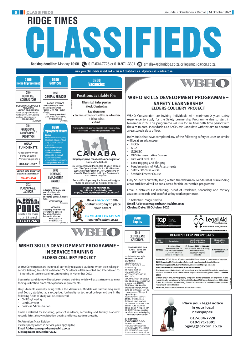 Ridge Times 14 October 2022 page 6