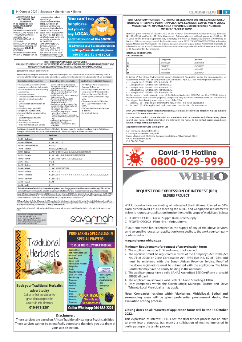 Ridge Times 14 October 2022 page 7