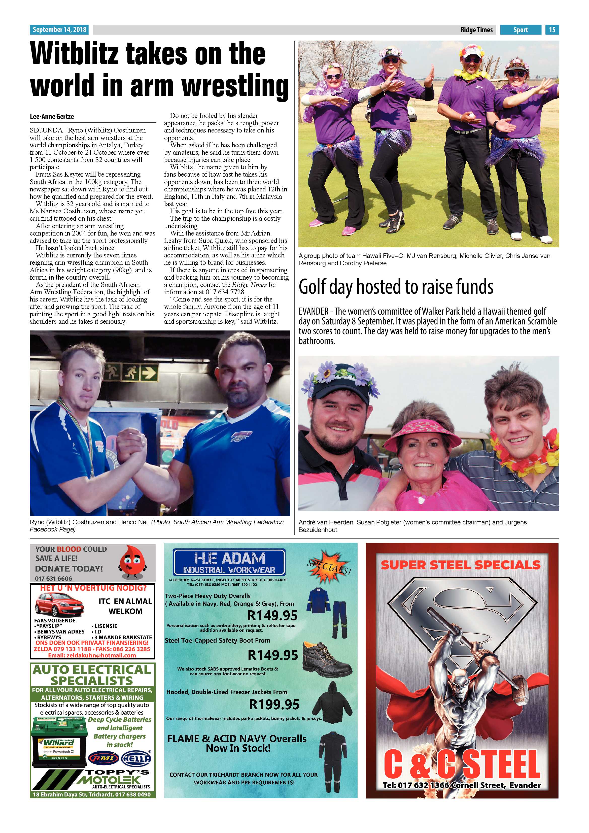 Ridge Times 14 September 2018 page 15