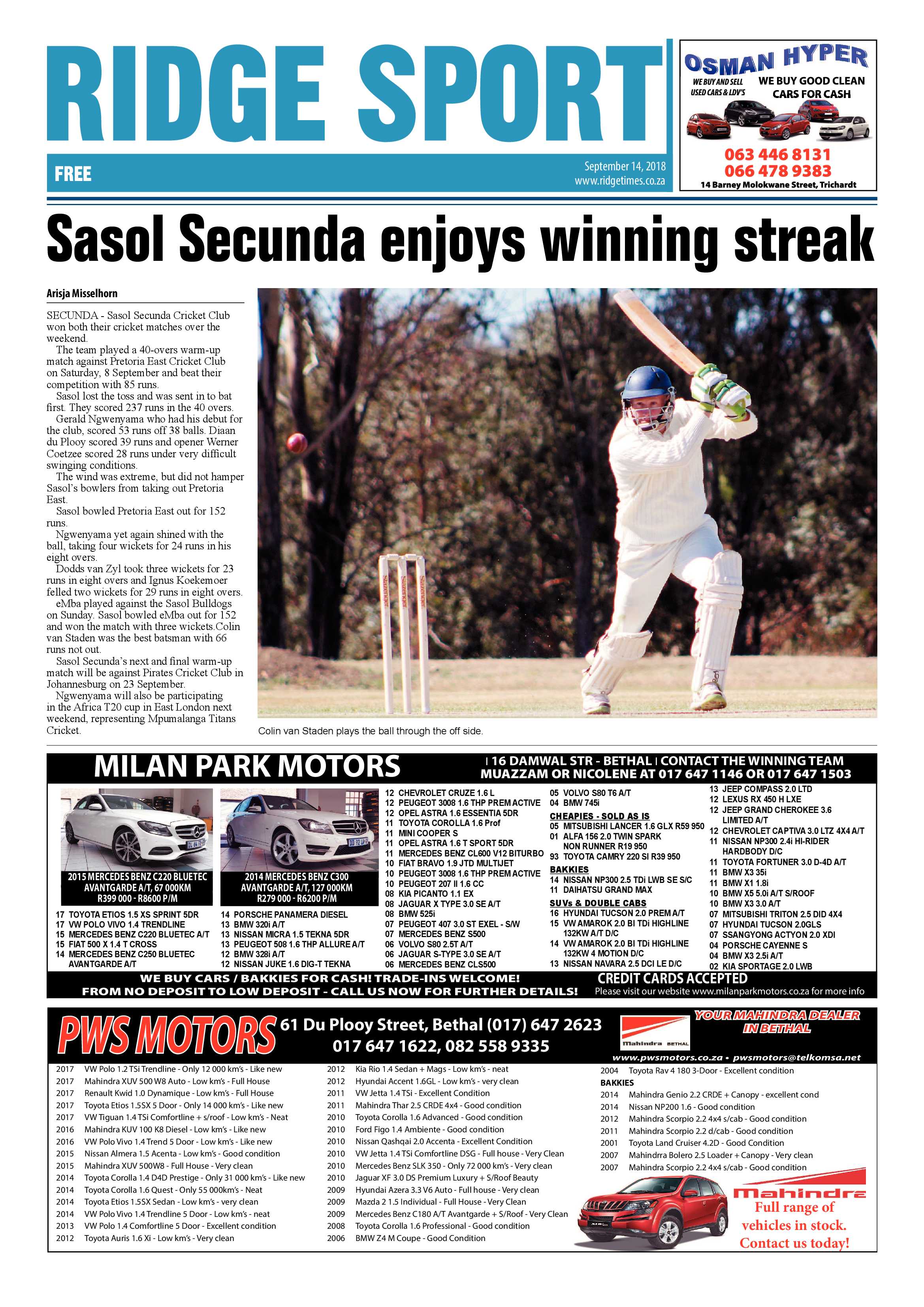 Ridge Times 14 September 2018 page 16
