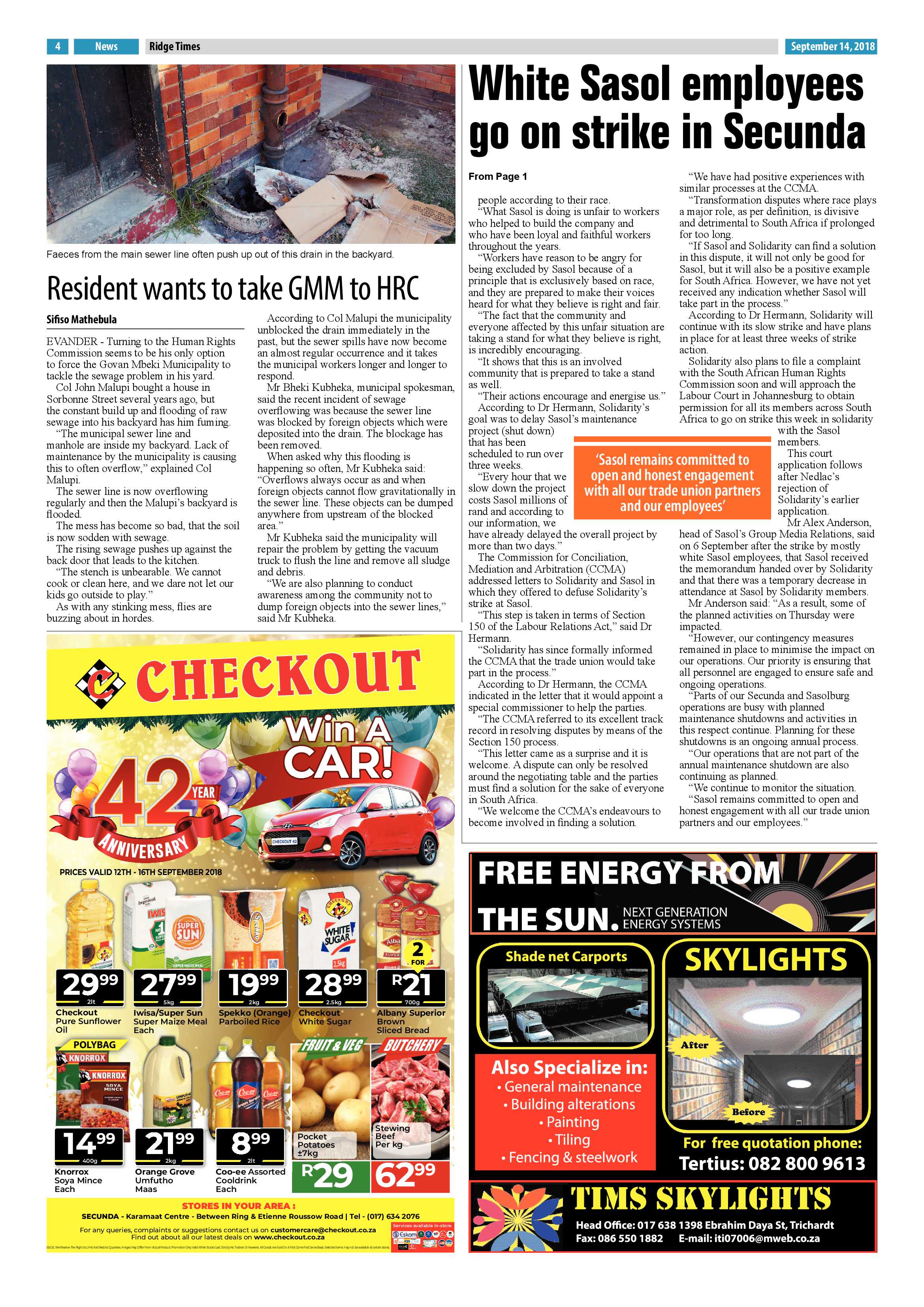 Ridge Times 14 September 2018 page 4