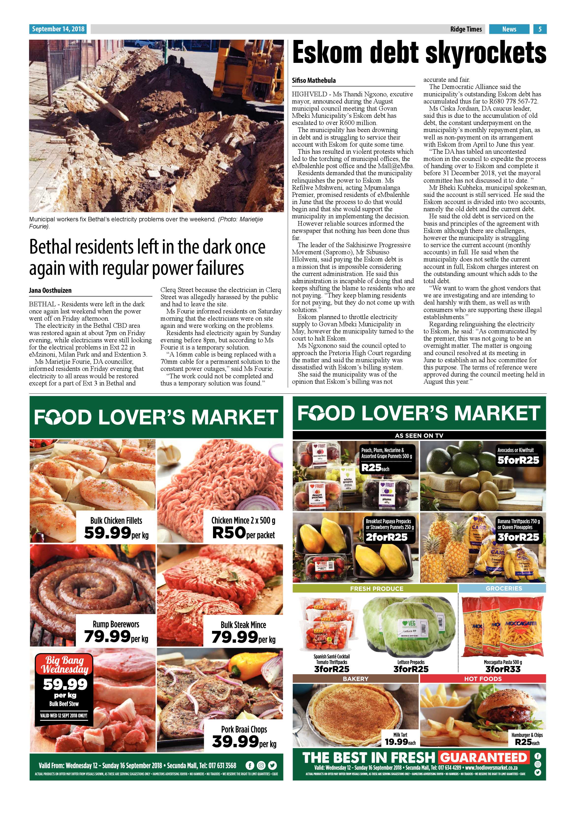 Ridge Times 14 September 2018 page 5