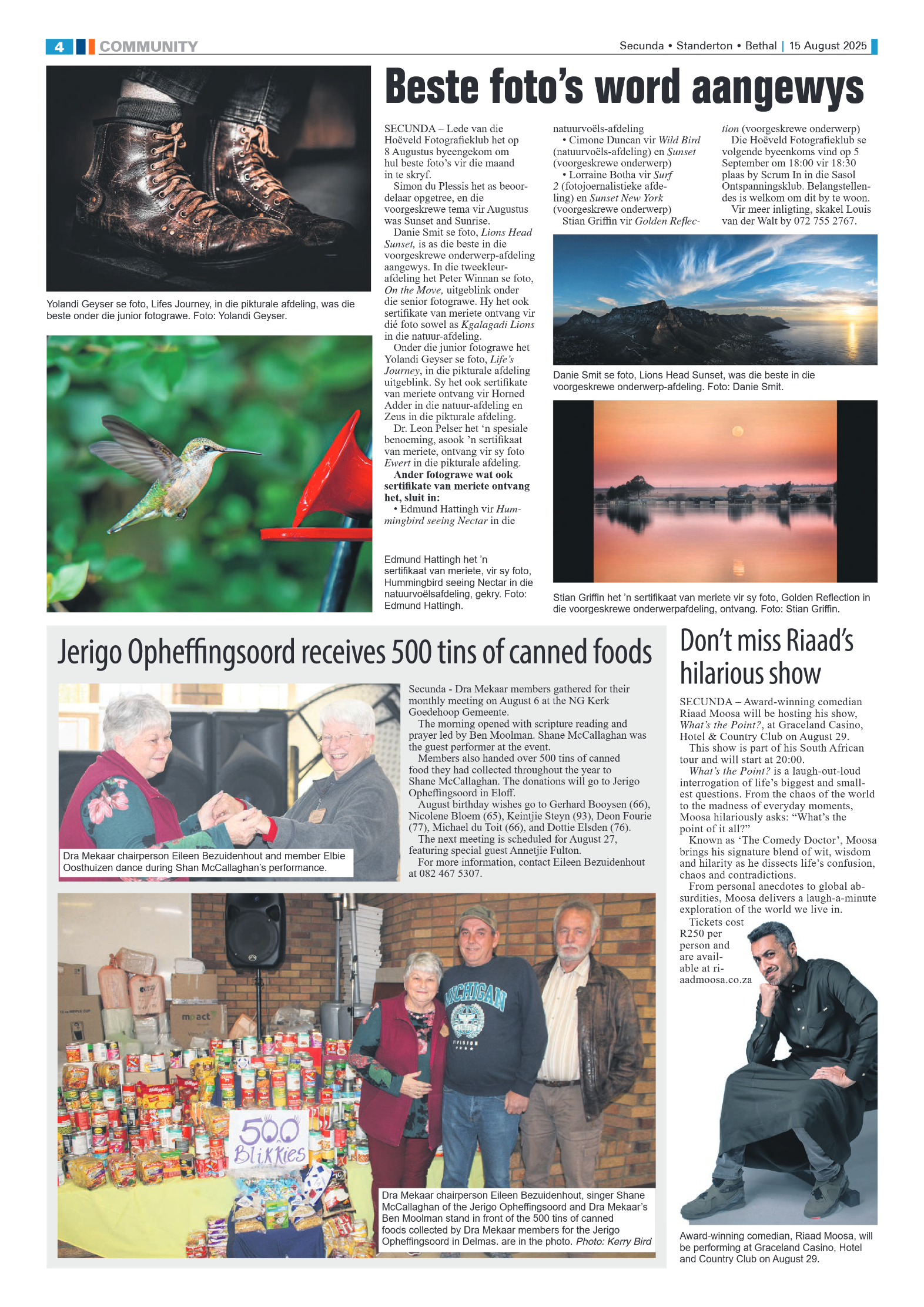 Ridge Times 15 August 2025 page 4