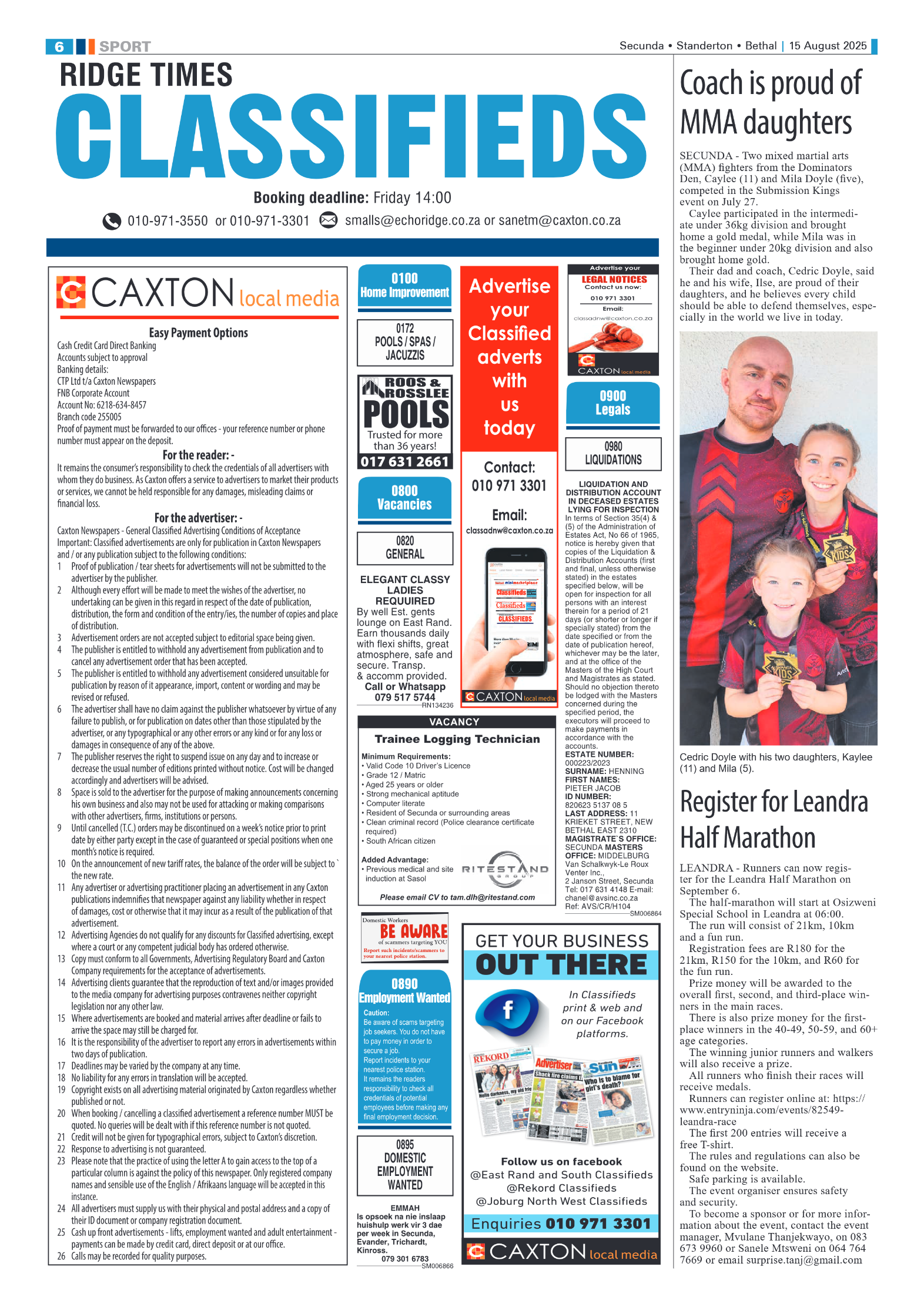 Ridge Times 15 August 2025 page 6