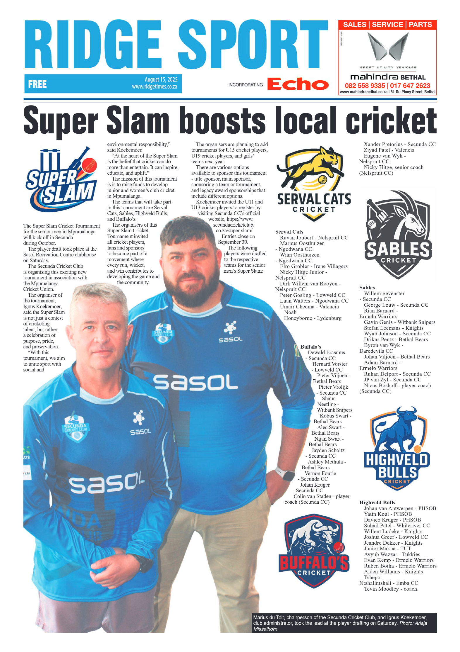 Ridge Times 15 August 2025 page 8