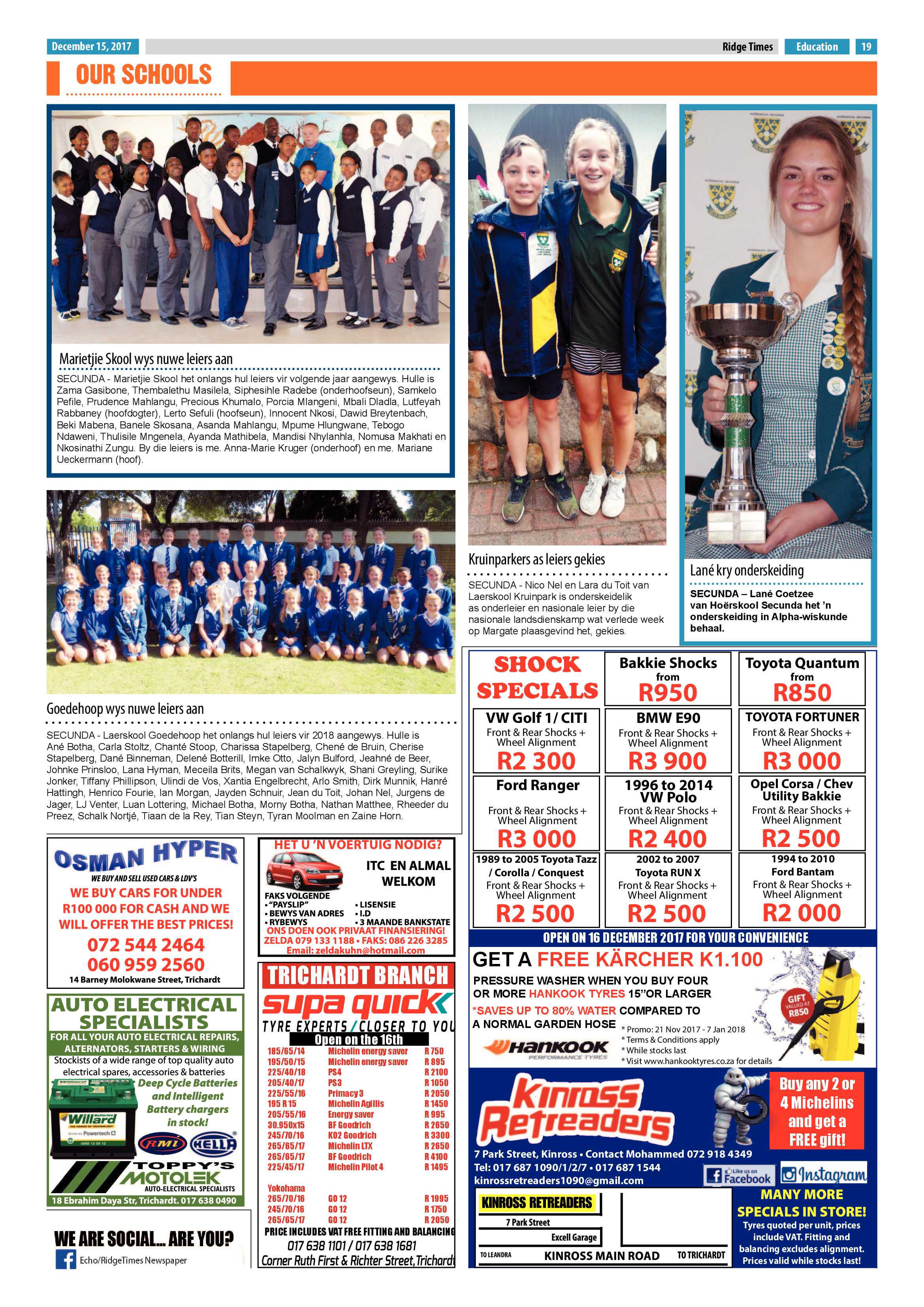 Ridge Times 15 December 2017 page 20