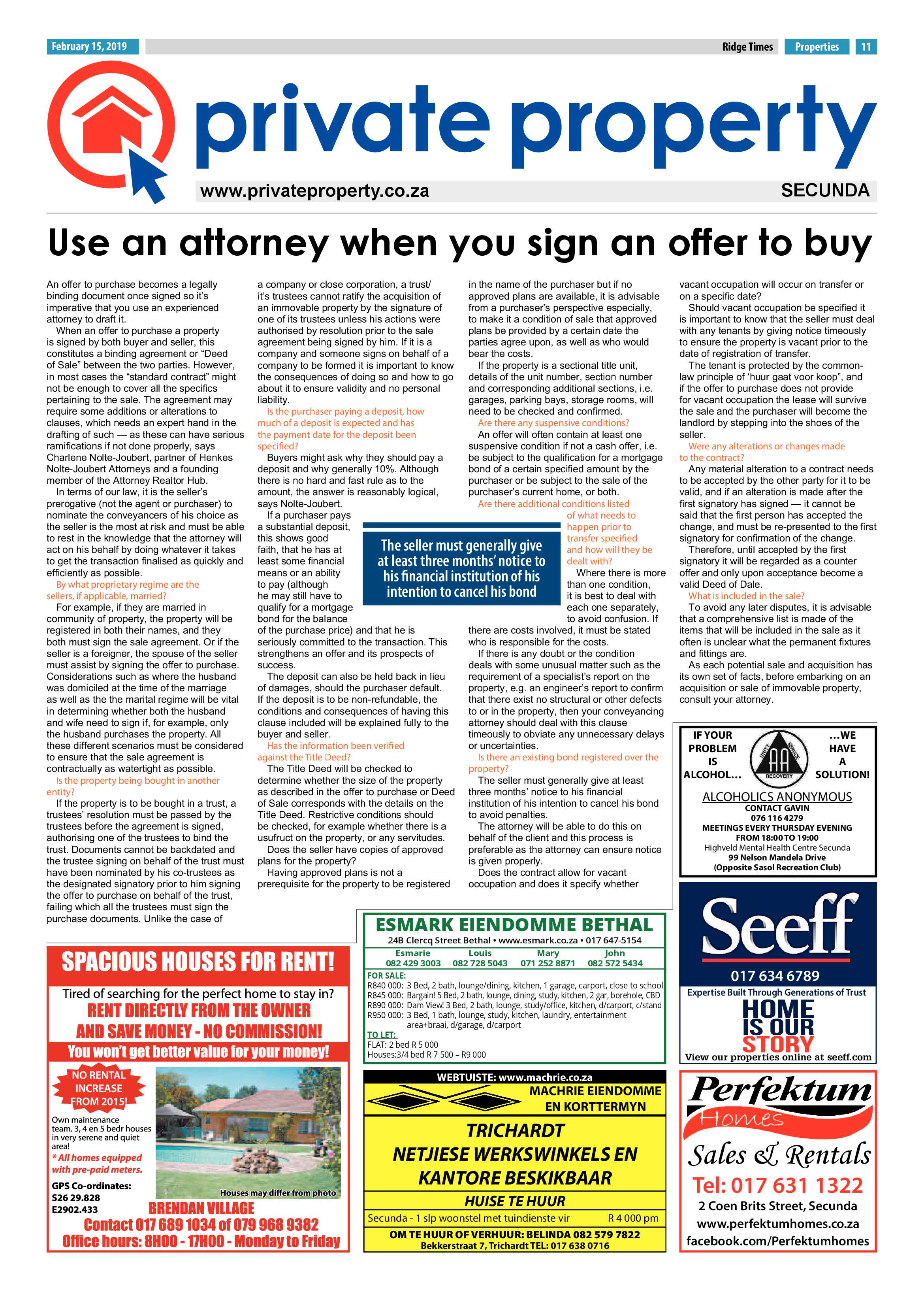 Ridge Times 15 February 2019 page 11