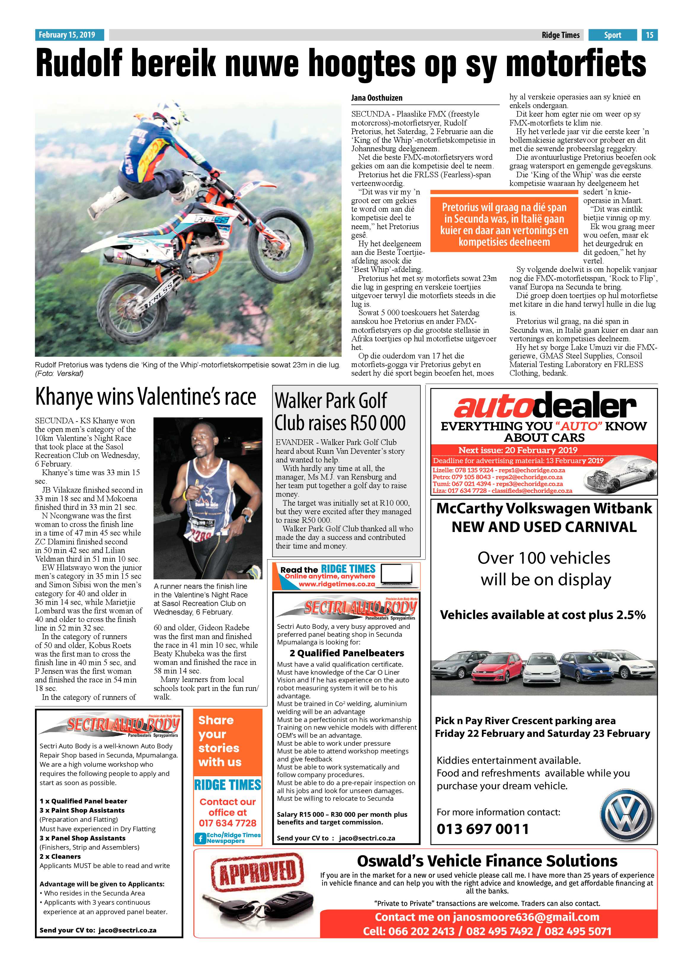 Ridge Times 15 February 2019 page 15