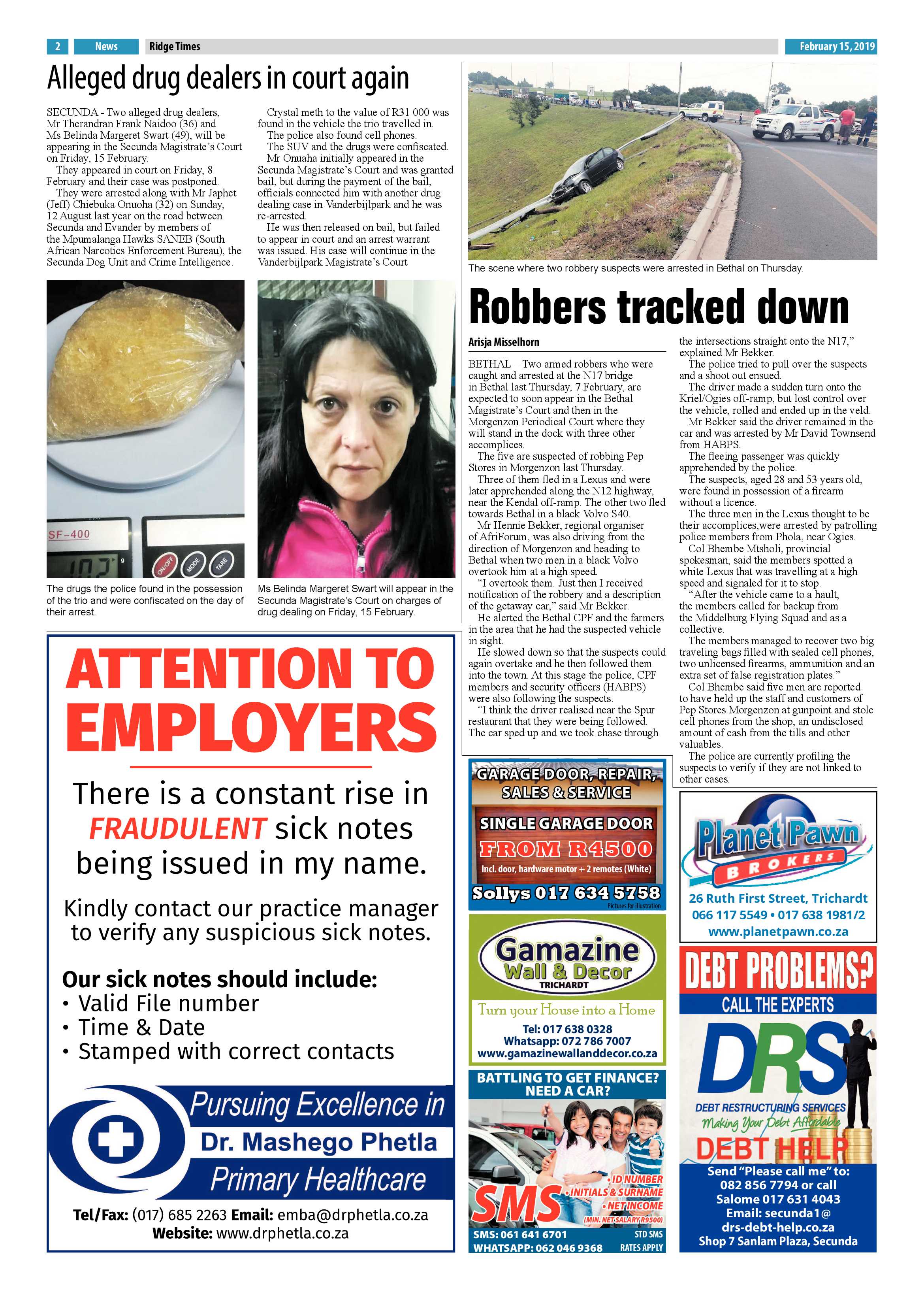 Ridge Times 15 February 2019 page 2