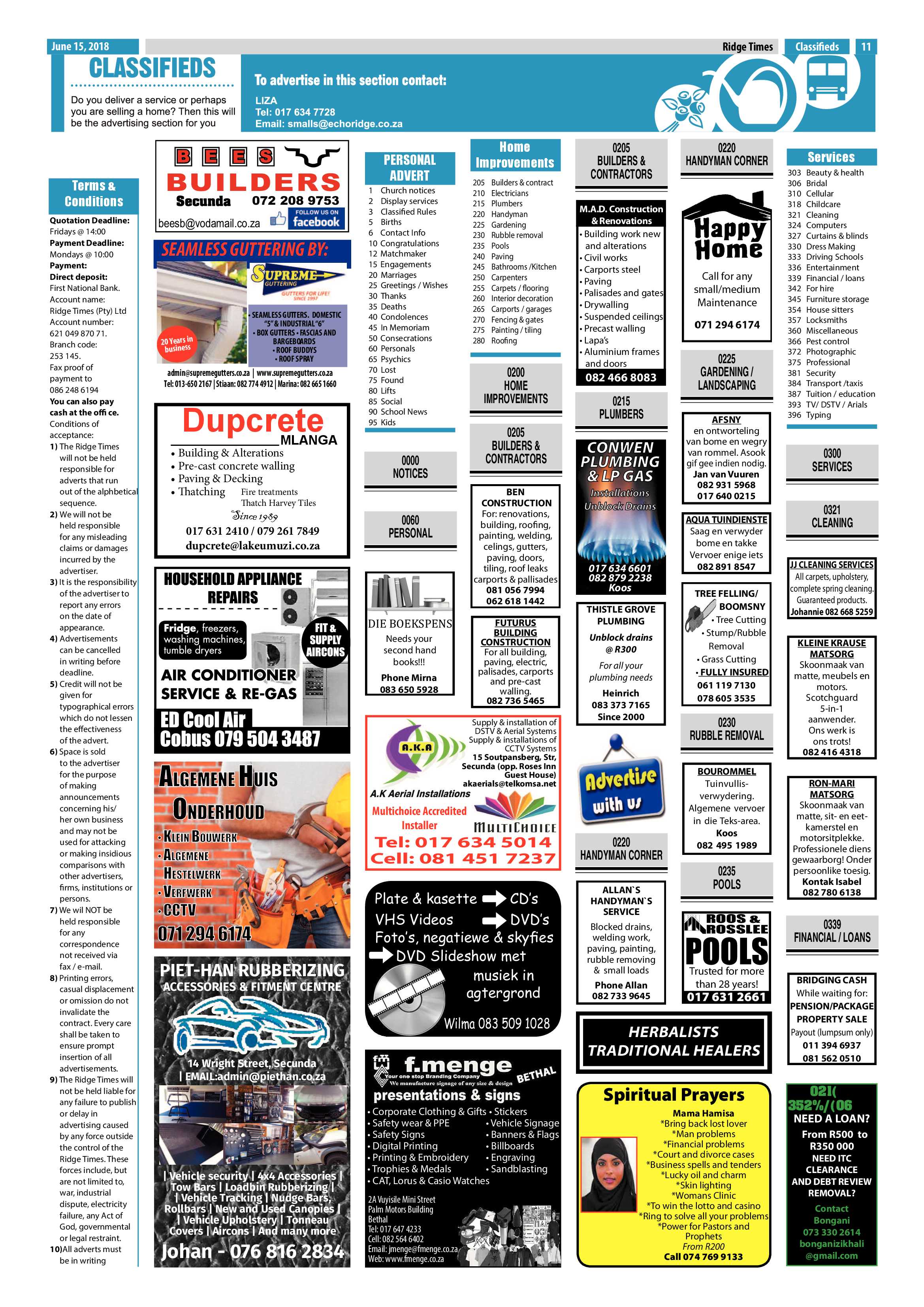 Ridge Times 15 June 2018 page 11