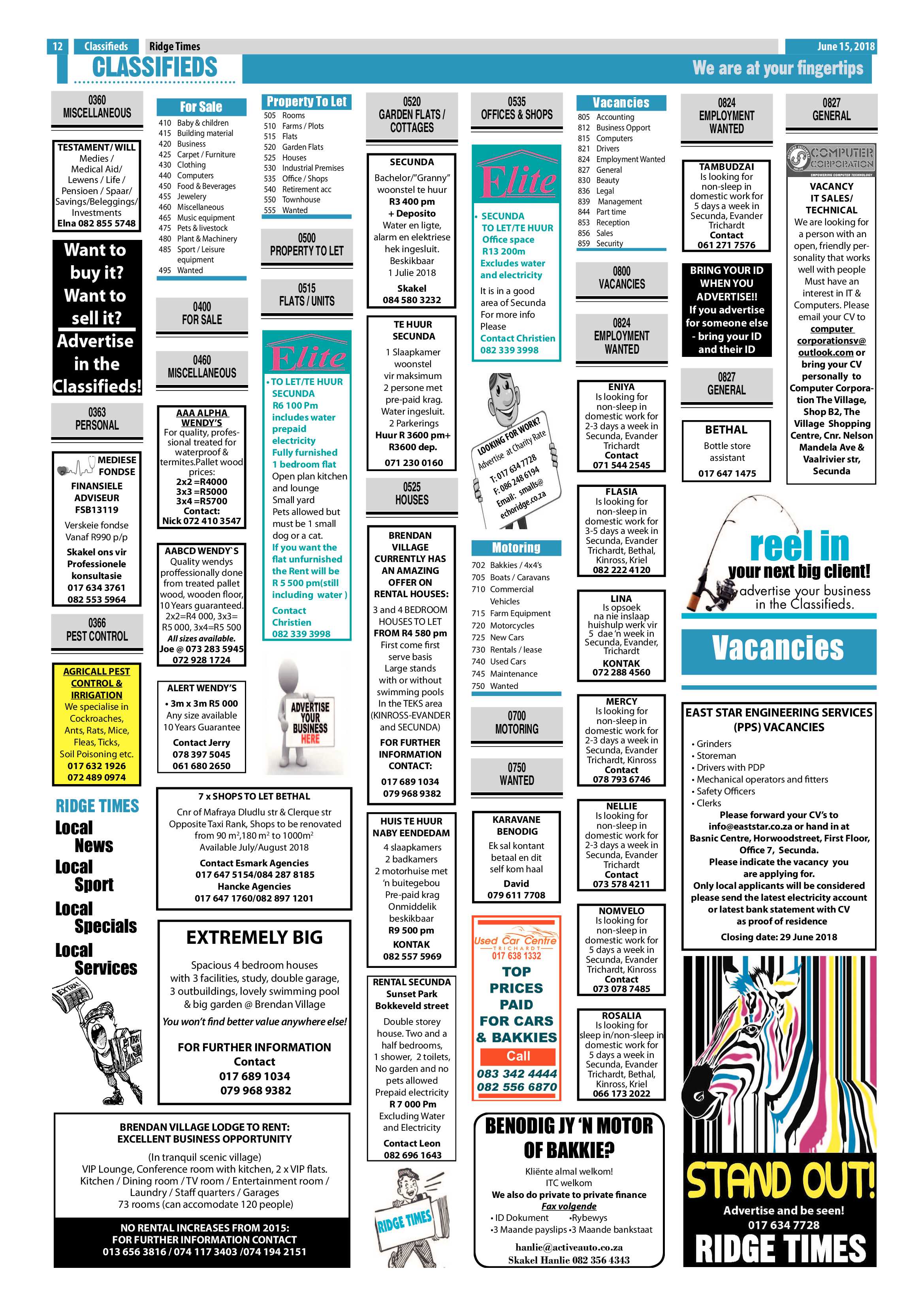 Ridge Times 15 June 2018 page 12