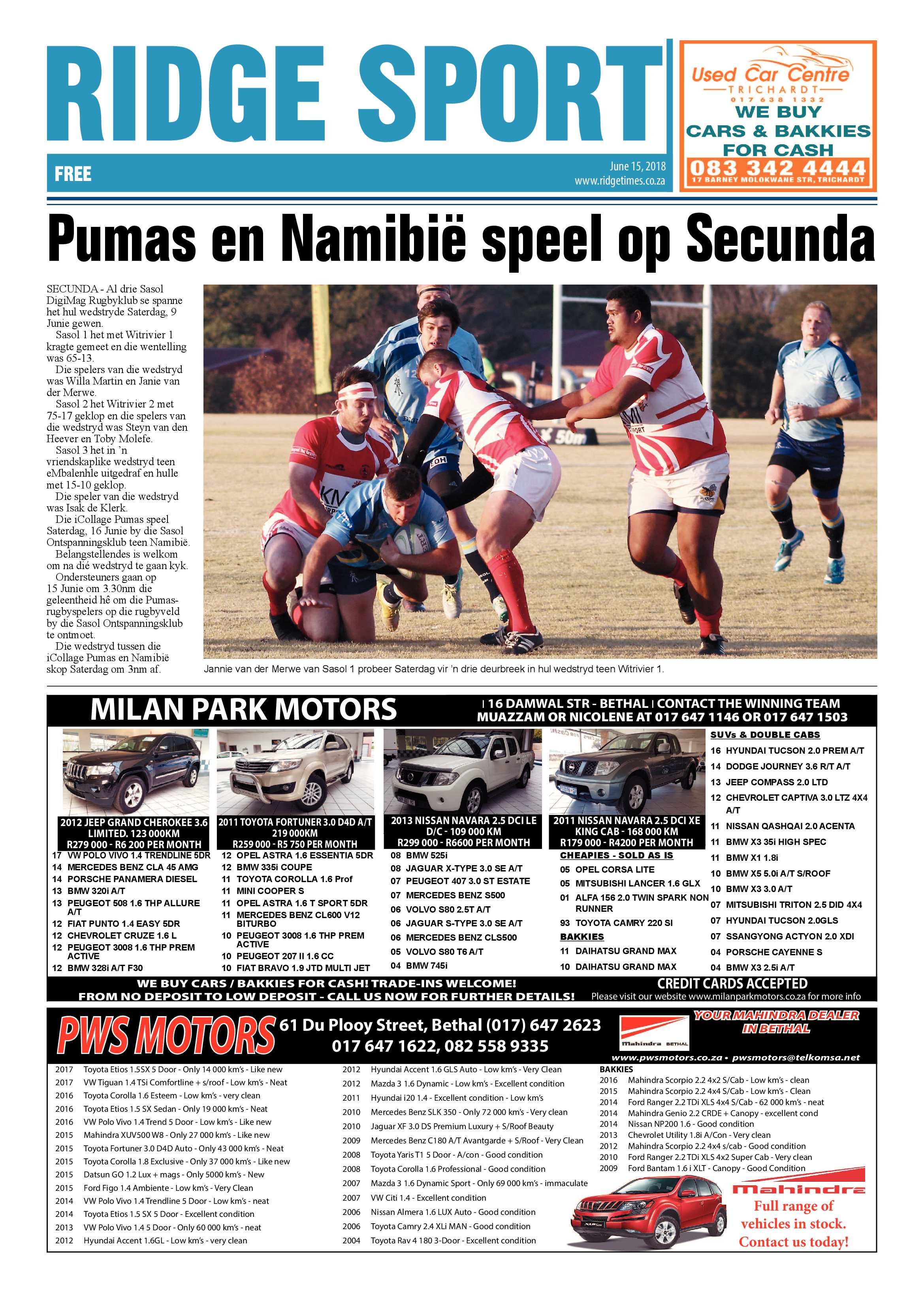Ridge Times 15 June 2018 page 16