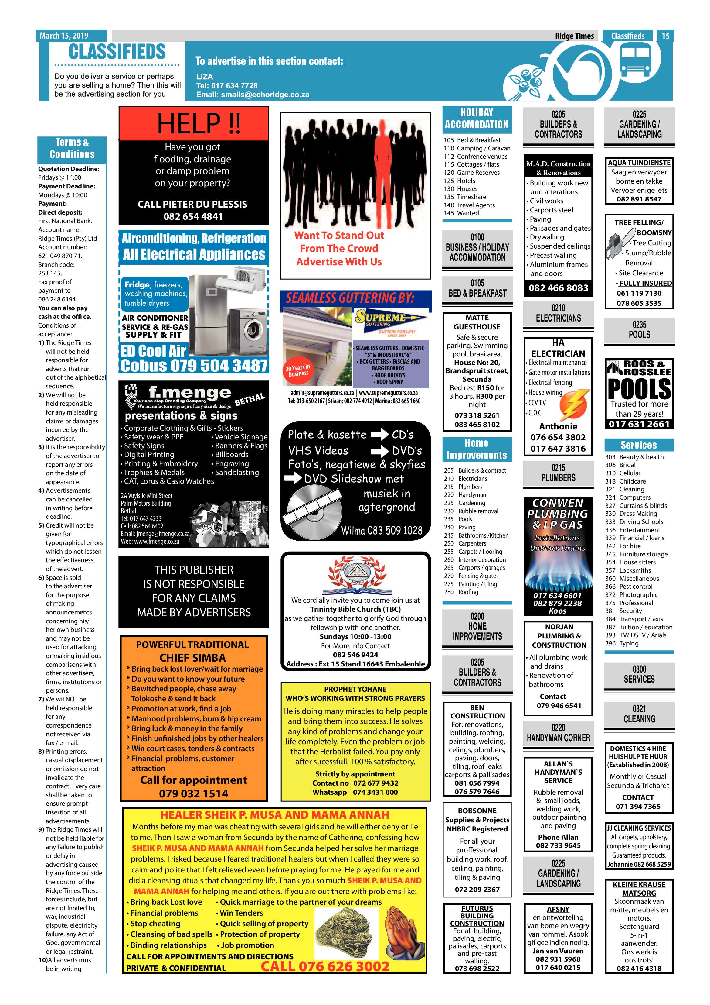 Ridge Times 15 March 2019 page 15