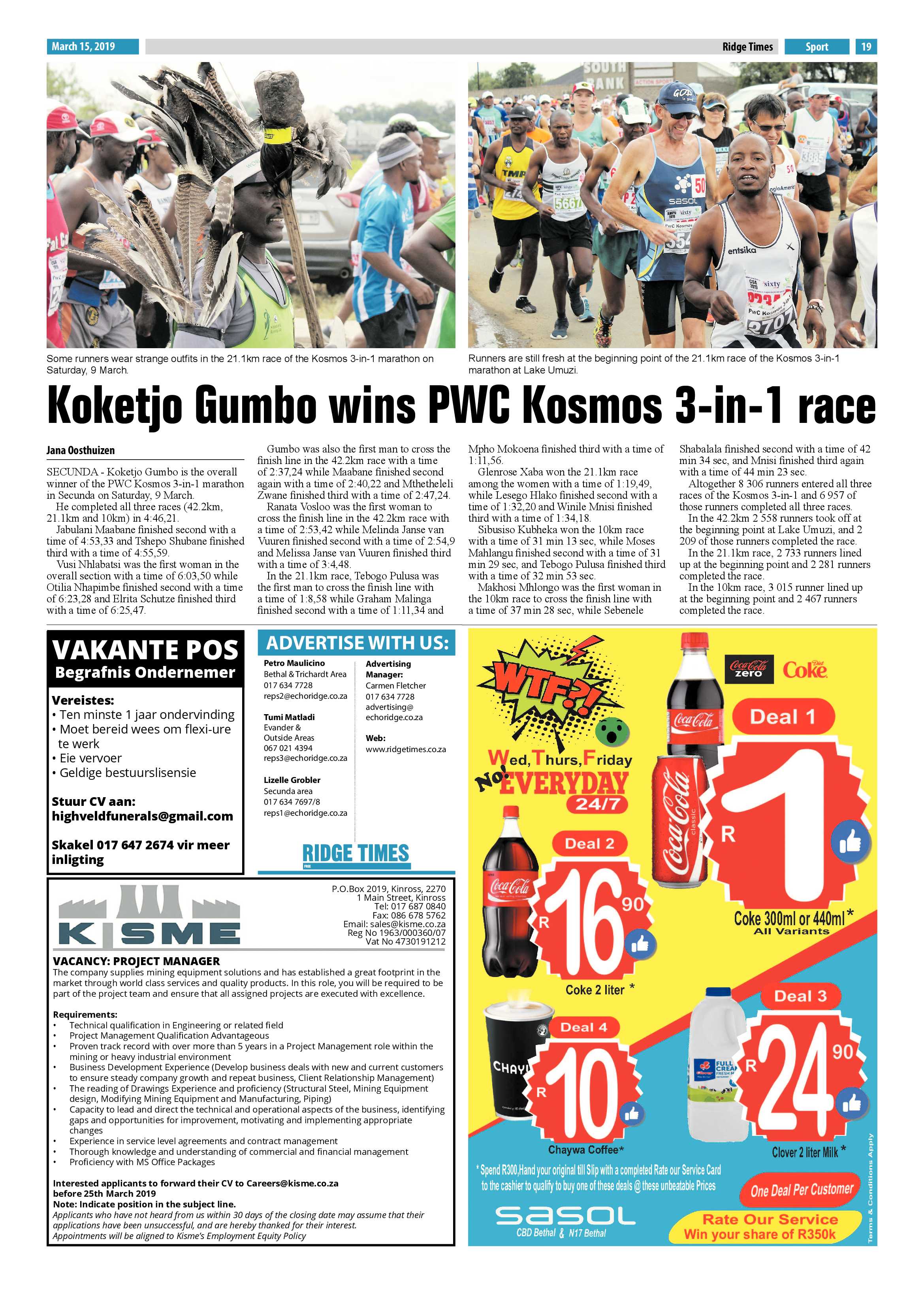 Ridge Times 15 March 2019 page 19