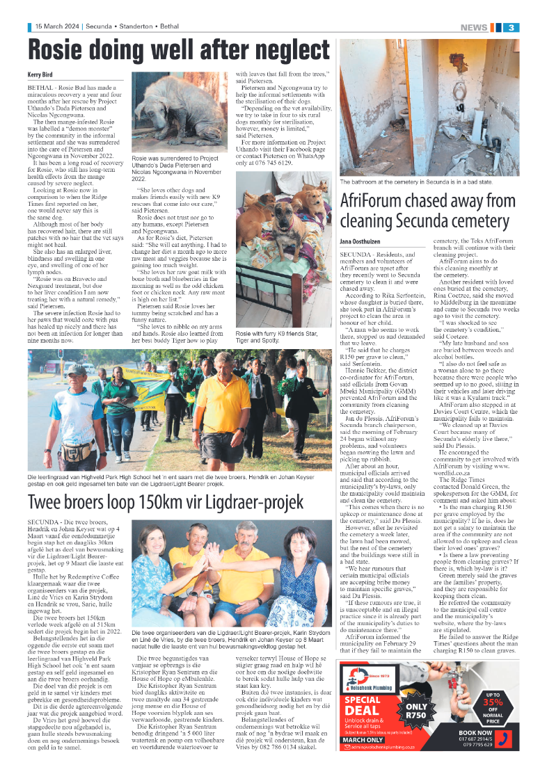 Ridge Times 15 March 2024 page 3