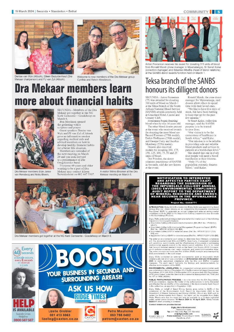 Ridge Times 15 March 2024 page 5