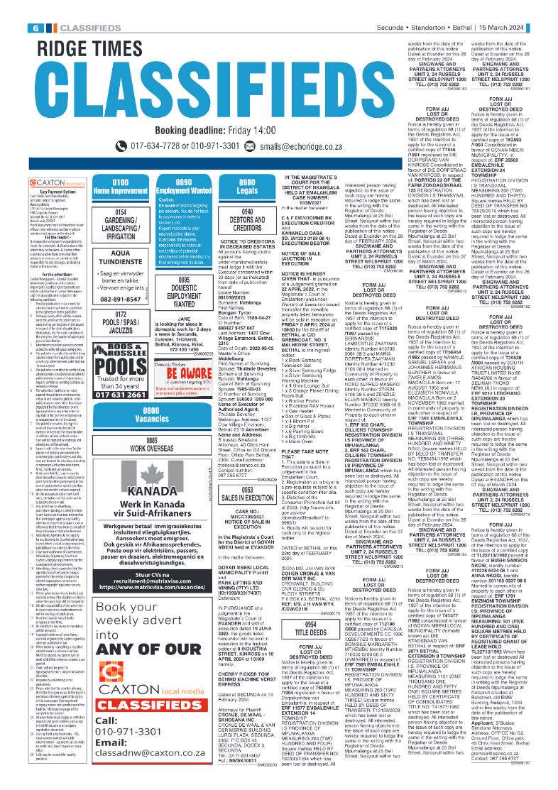 Ridge Times 15 March 2024 page 6