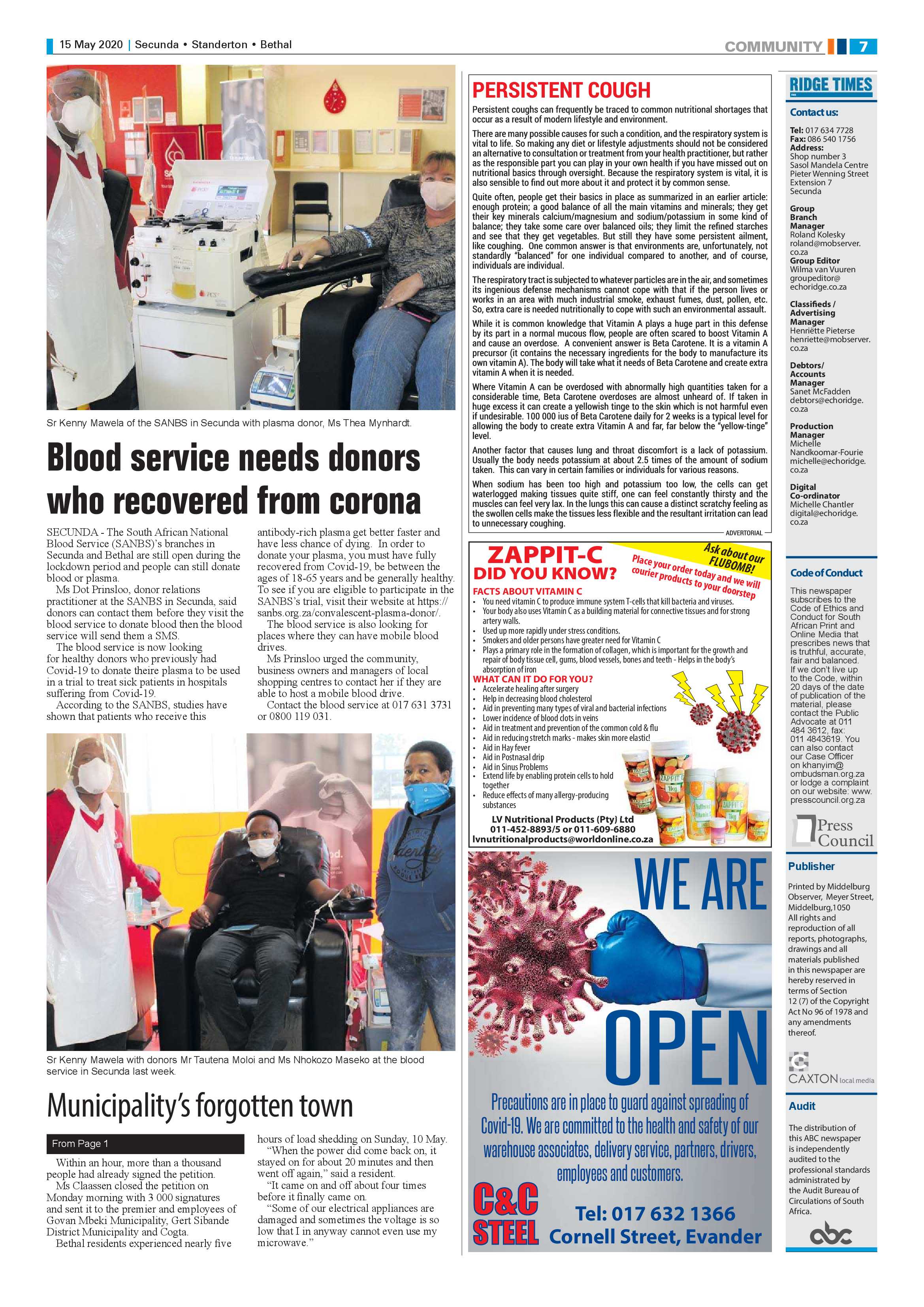 Ridge Times 15 May 2020 page 6