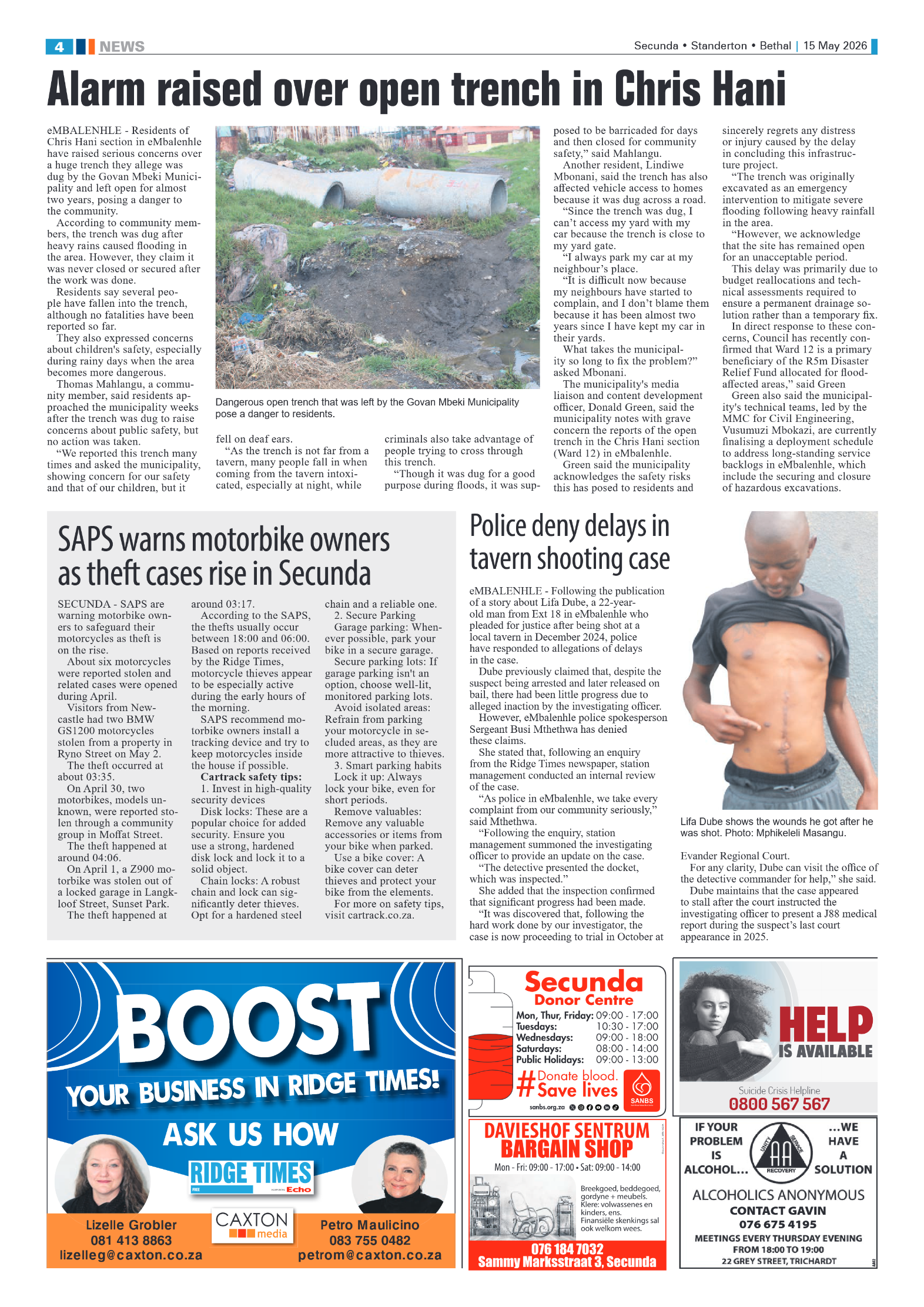 Ridge Times 15 May 2026 page 4