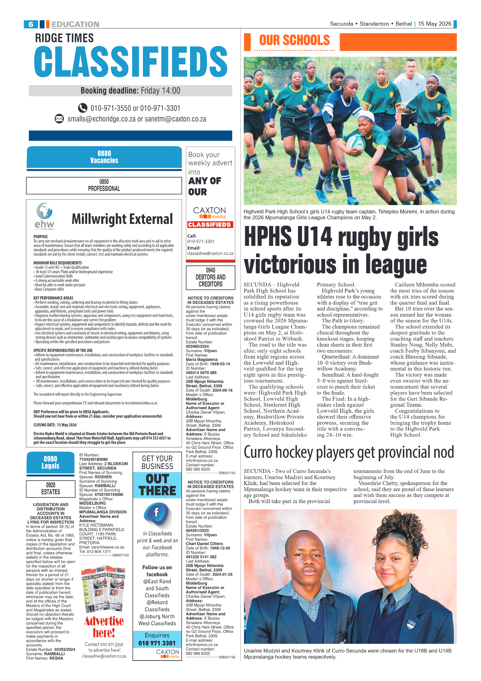 Ridge Times 15 May 2026 page 6