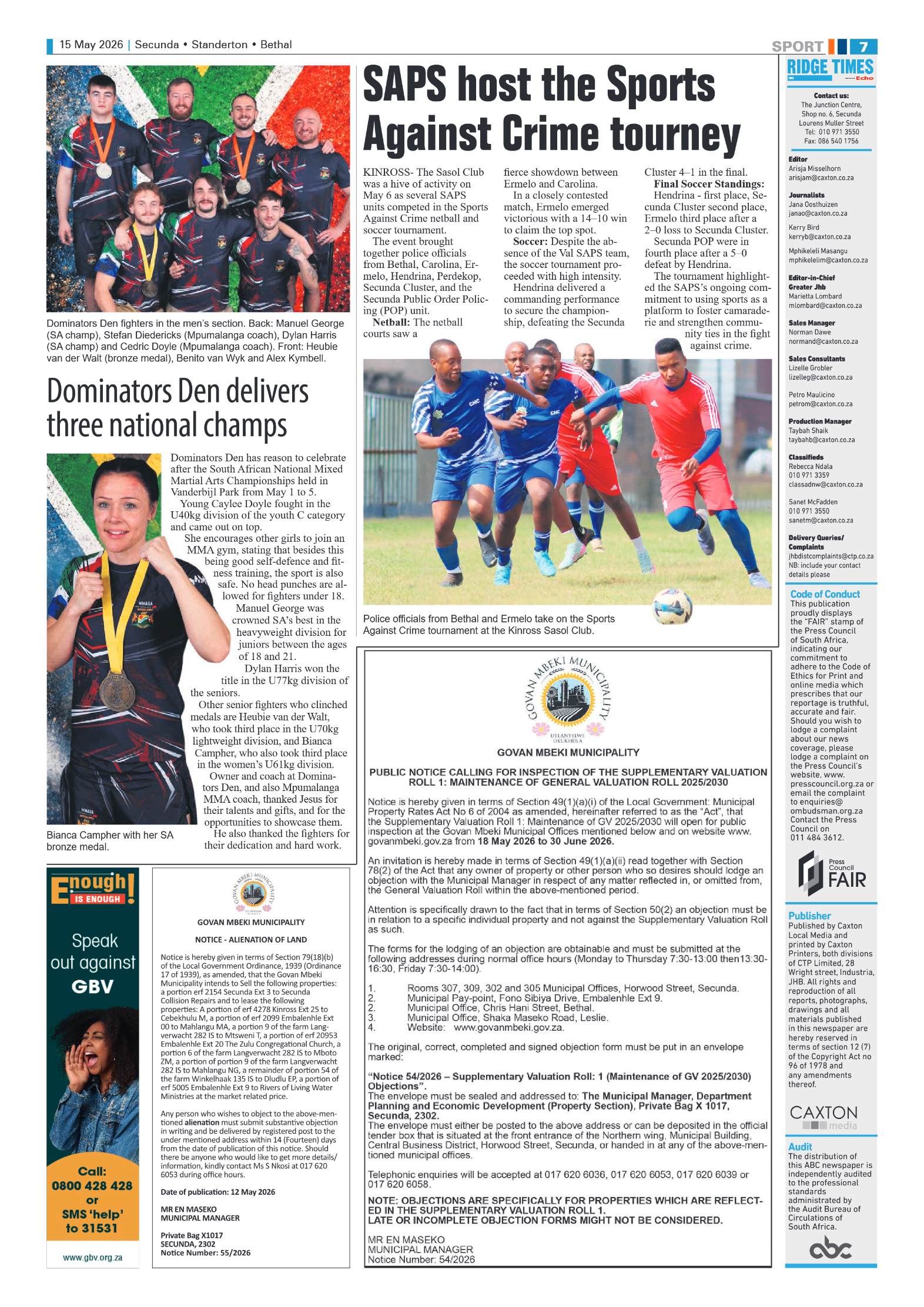 Ridge Times 15 May 2026 page 7