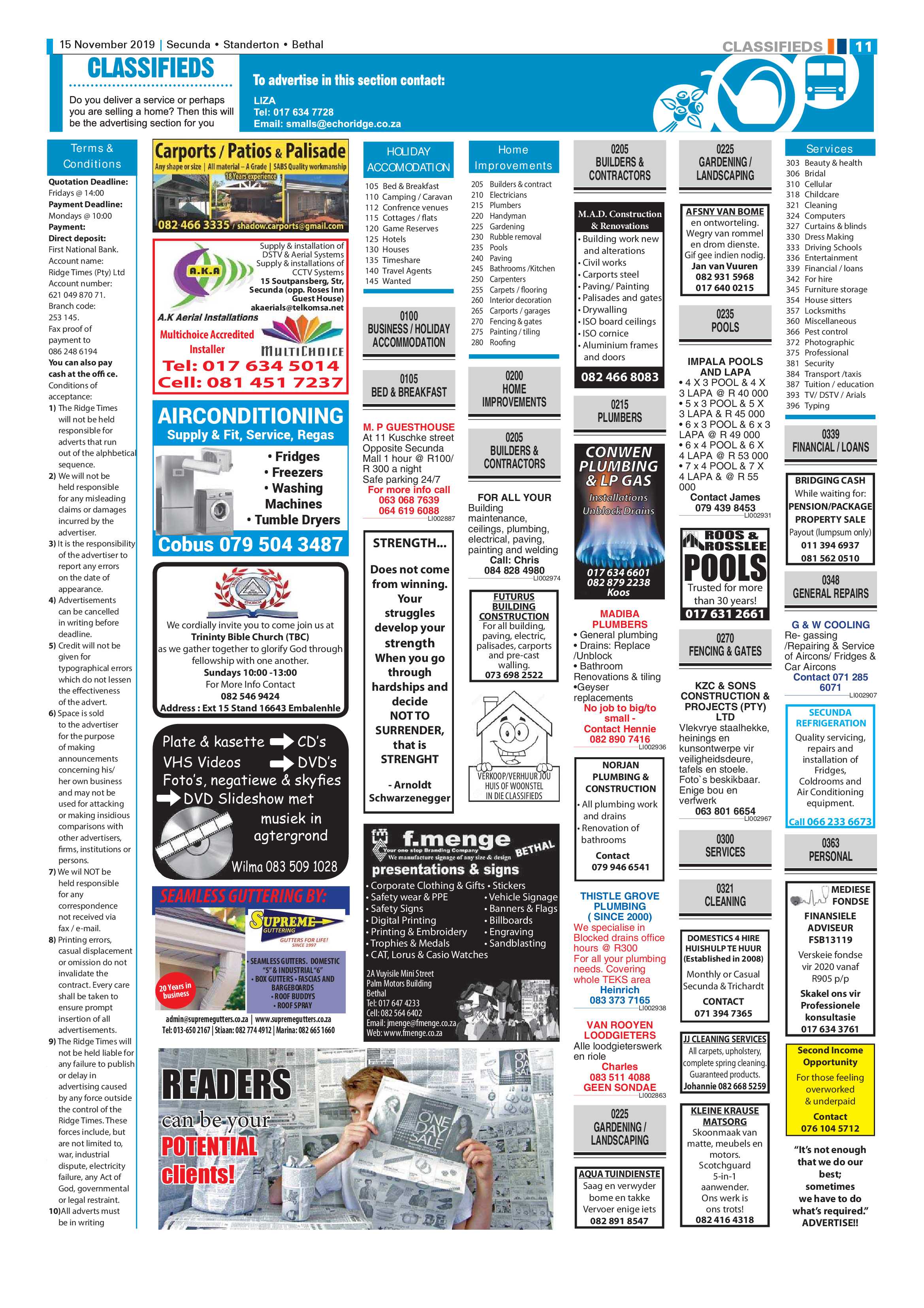 Ridge Times 15 November 2019 page 11
