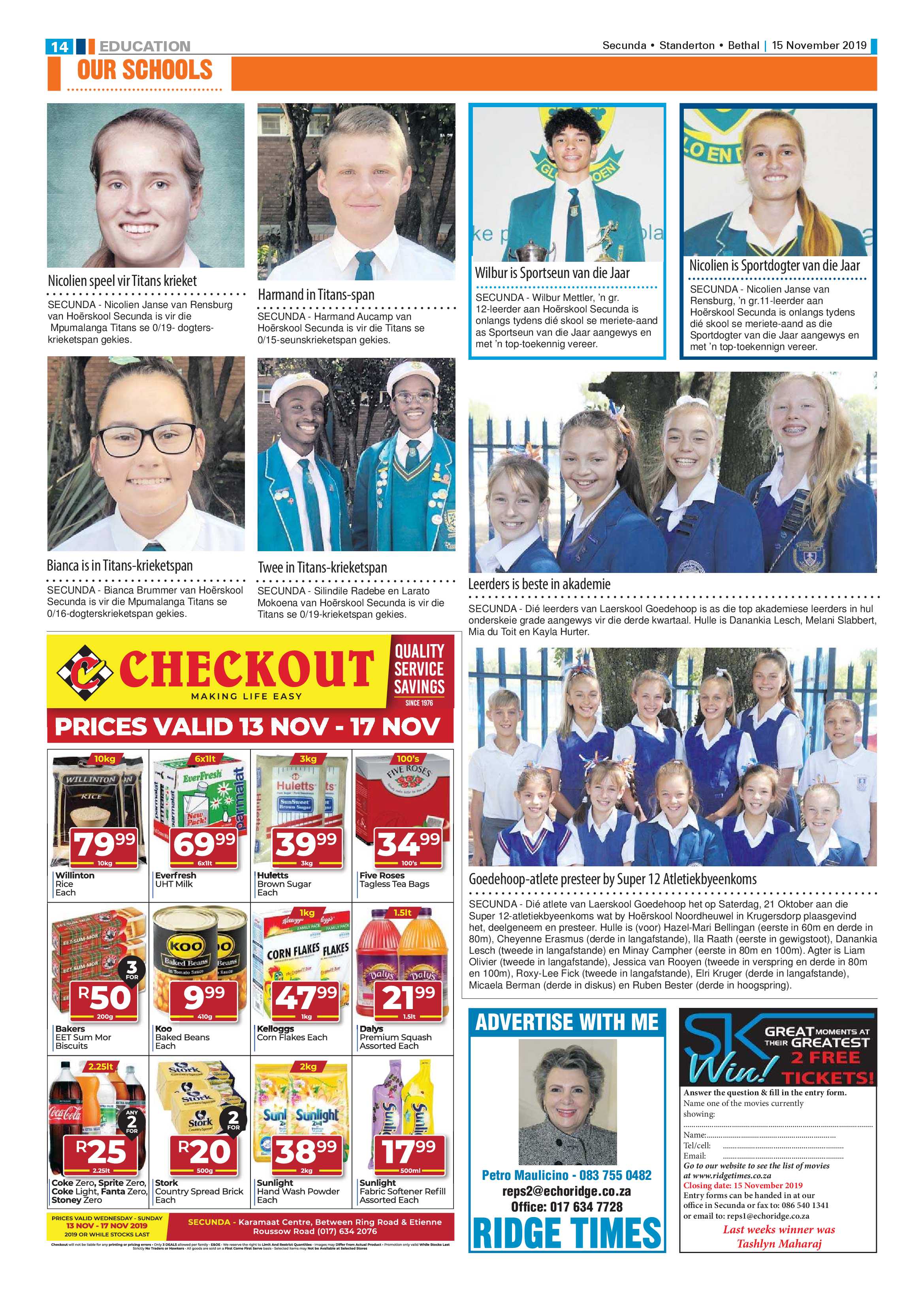 Ridge Times 15 November 2019 page 14
