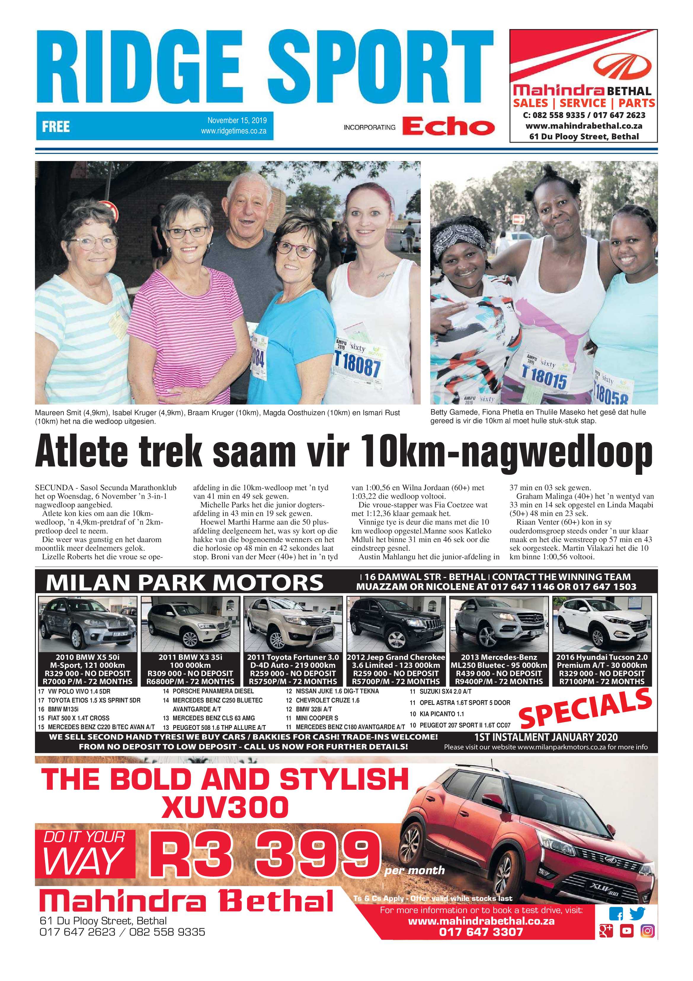 Ridge Times 15 November 2019 page 16