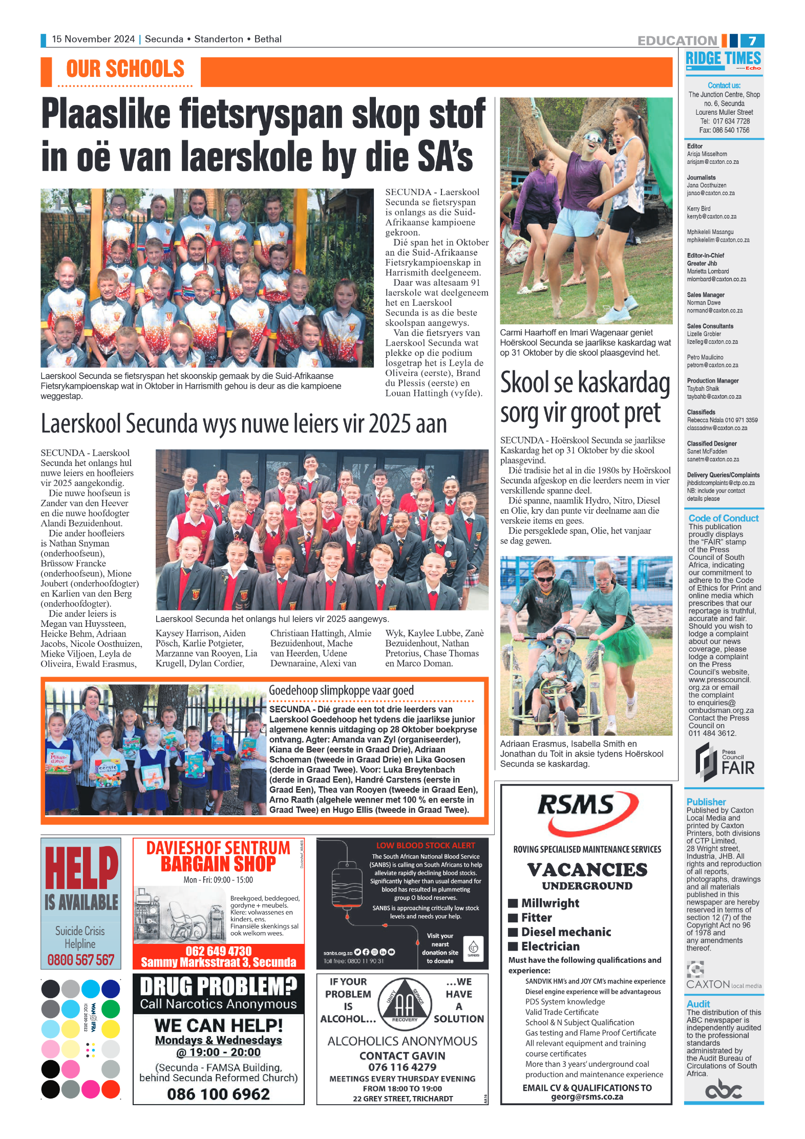 Ridge Times 15 November 2024 page 7