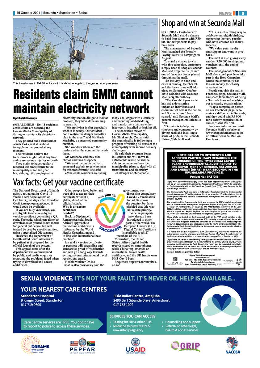 Ridge Times 15 October 2021 page 5