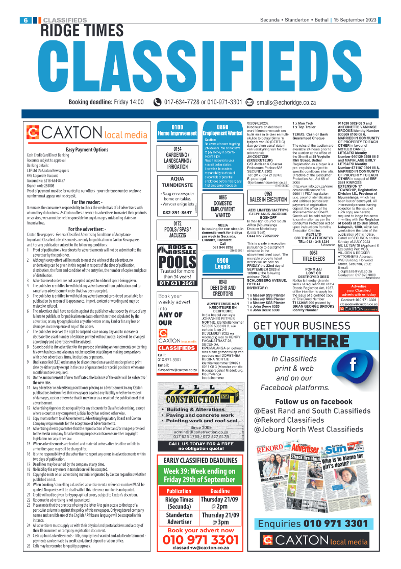 Ridge Times 15 September 2023 page 6