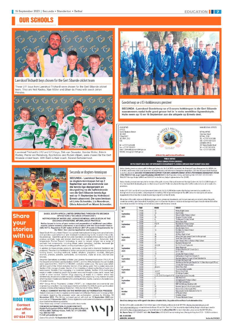 Ridge Times 15 September 2023 page 7