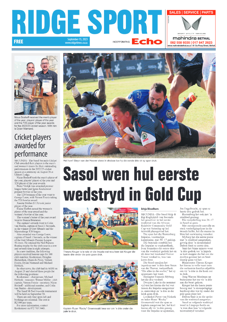 Ridge Times 15 September 2023 page 8