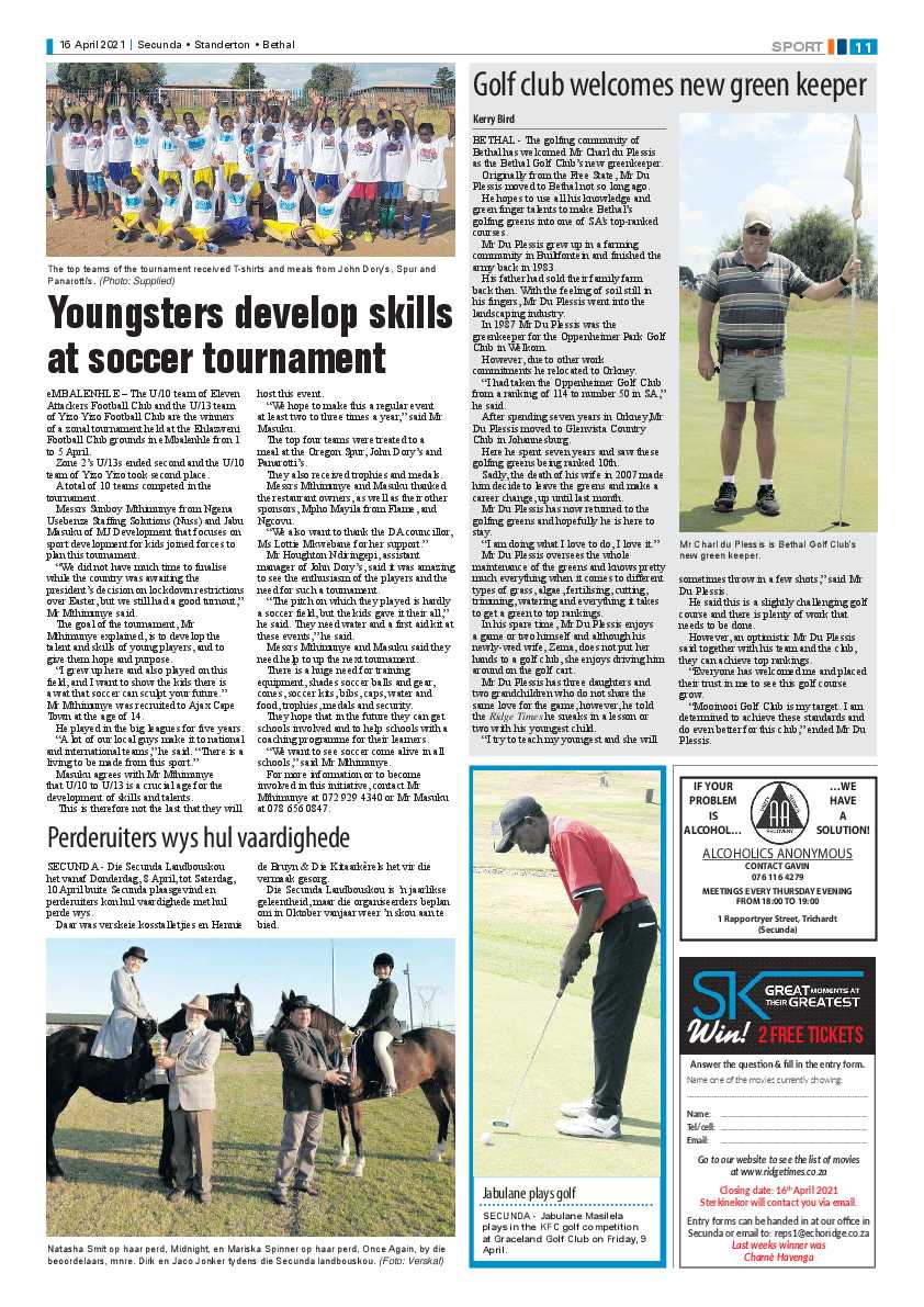 Ridge Times 16 April 2021 page 11