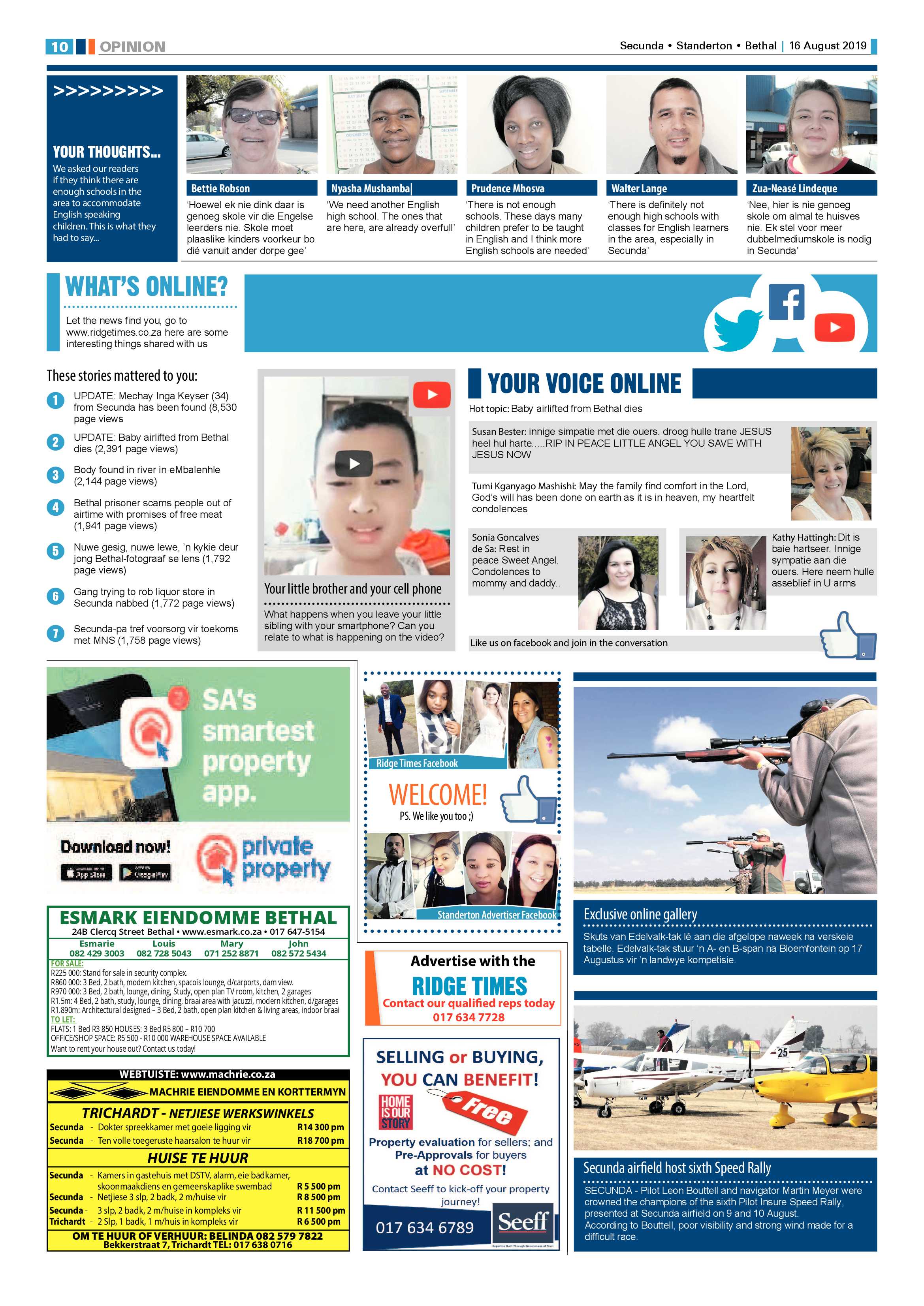 Ridge Times 16 August 2019 page 10