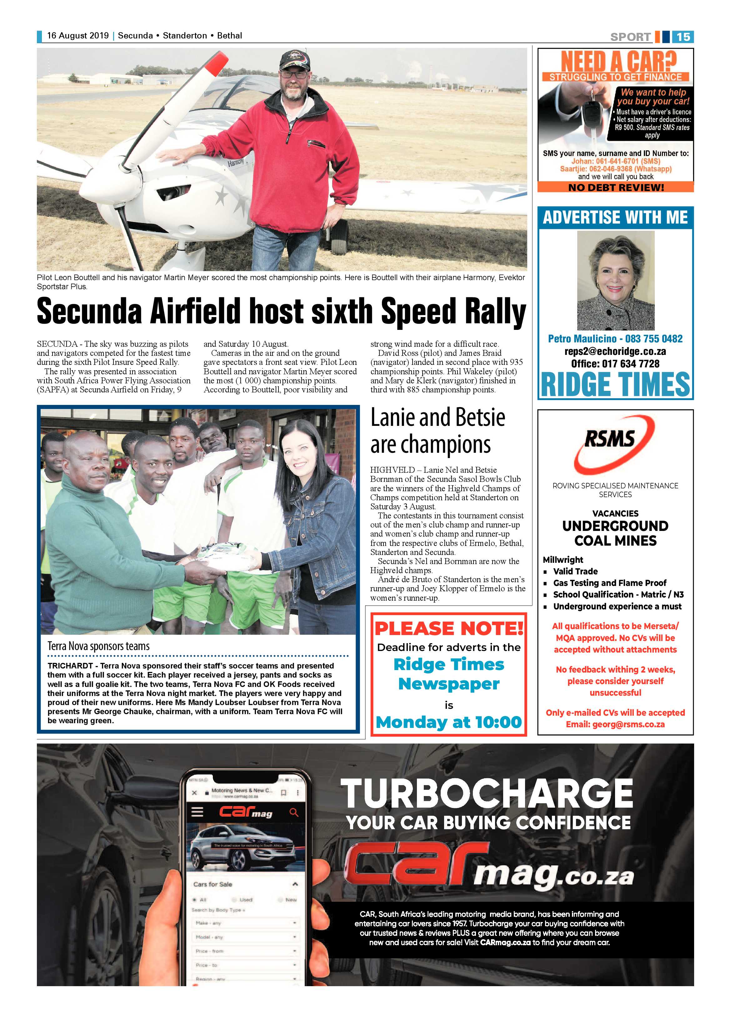 Ridge Times 16 August 2019 page 15
