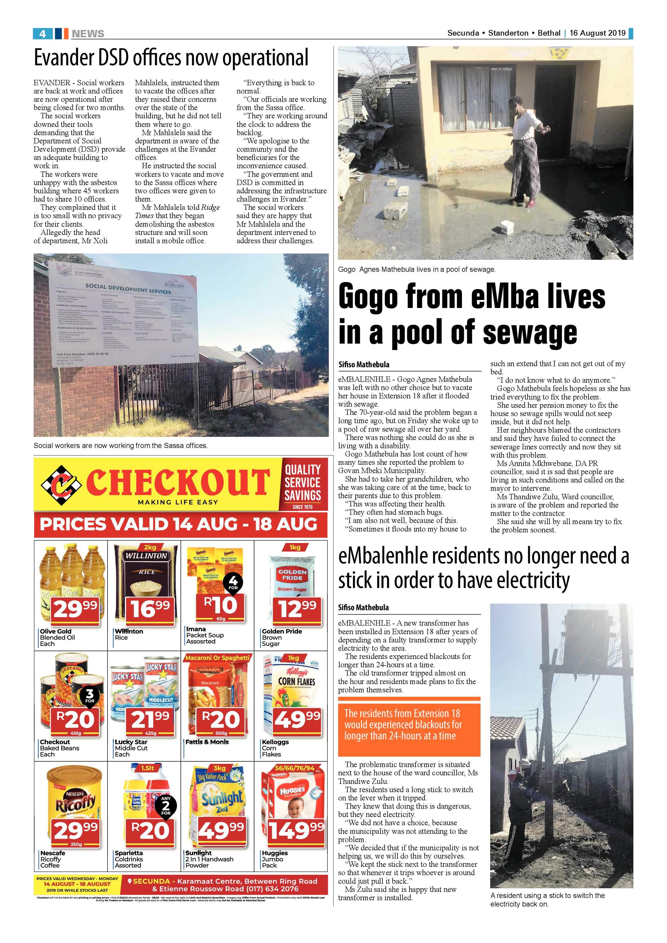 Ridge Times 16 August 2019 page 4