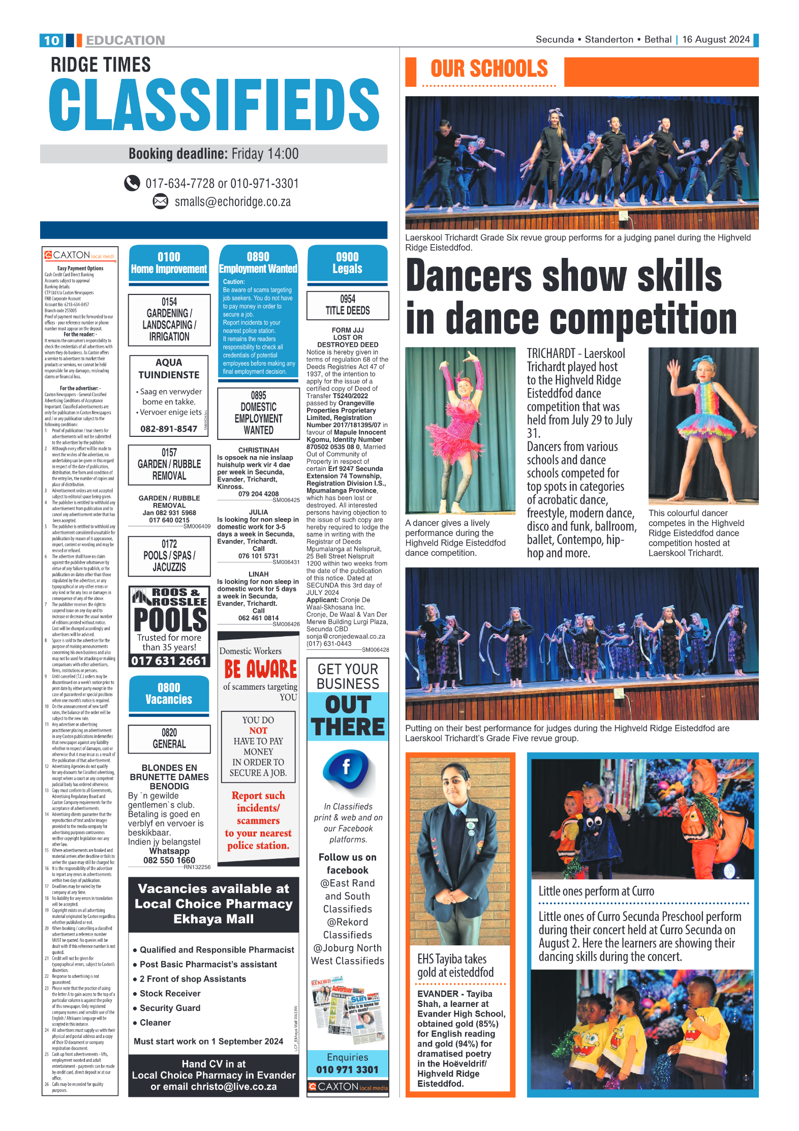 Ridge Times 16 August 2024 page 10