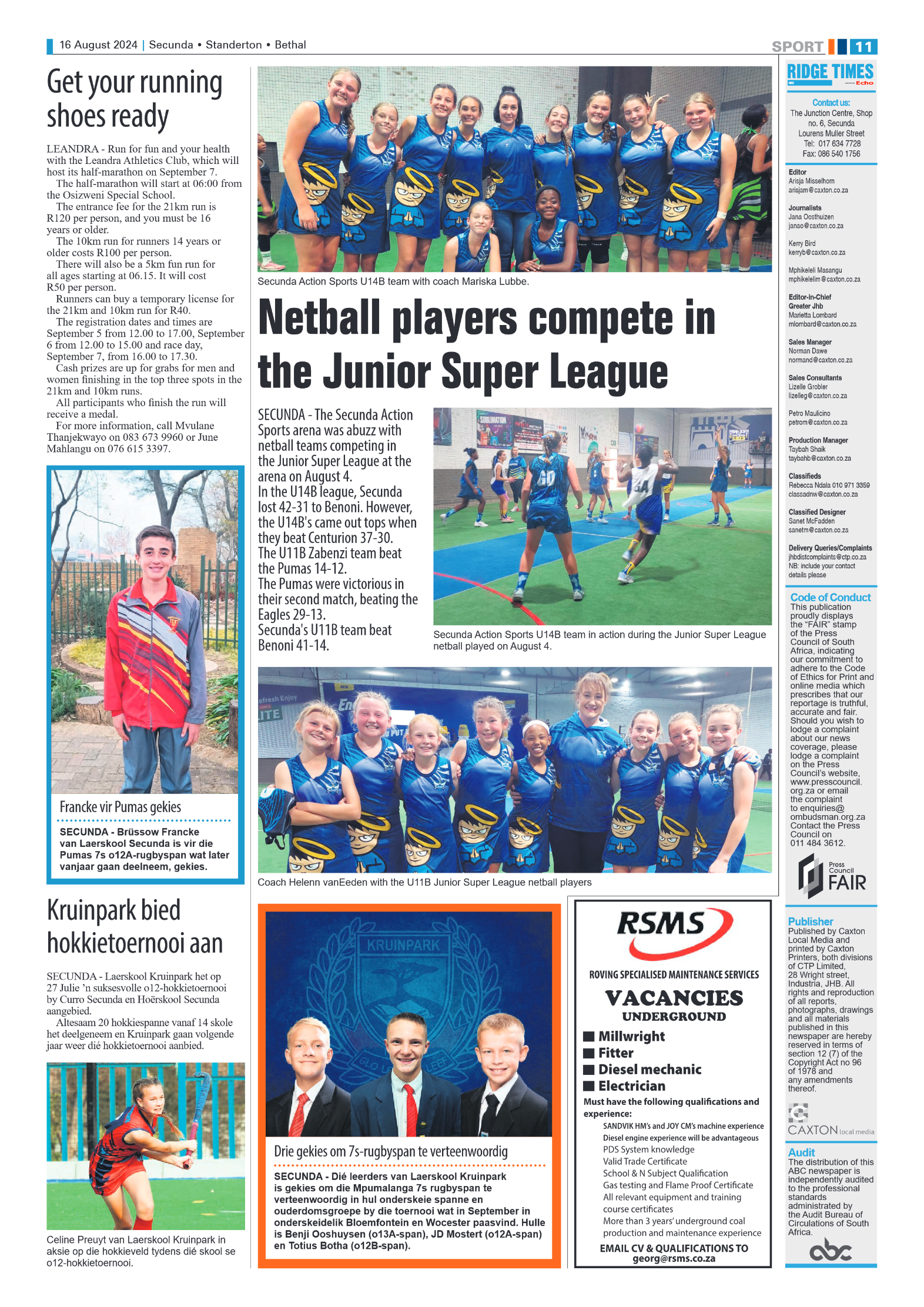 Ridge Times 16 August 2024 page 11