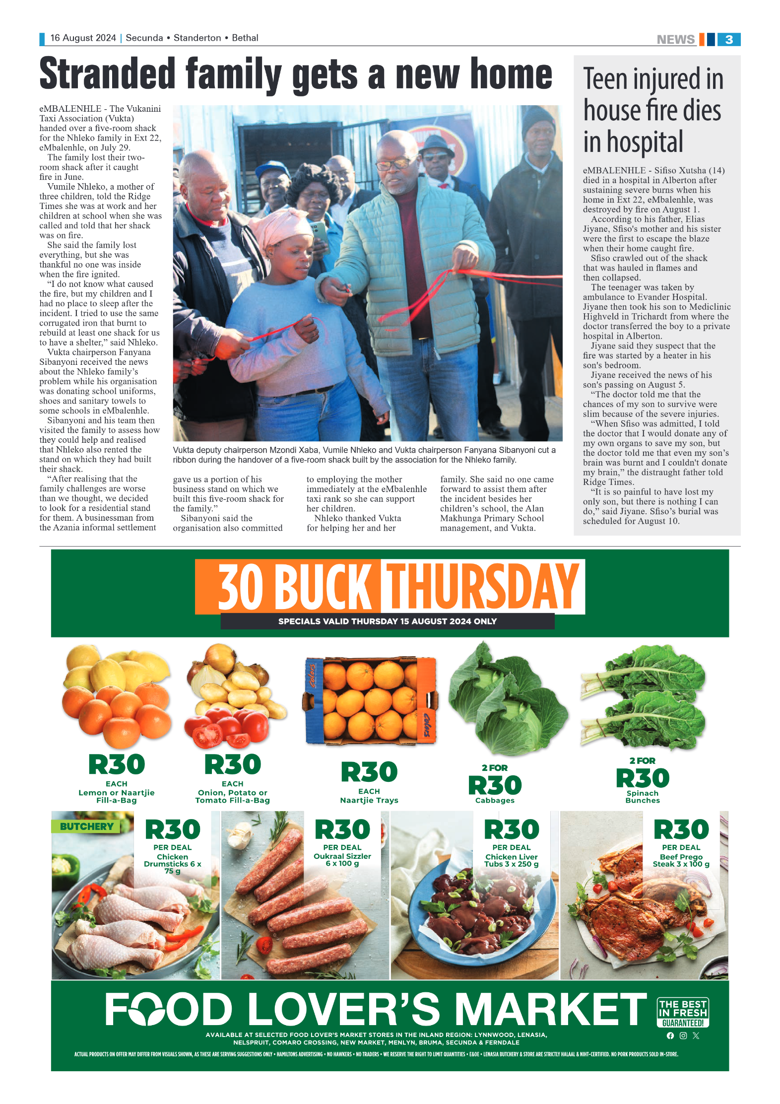 Ridge Times 16 August 2024 page 3