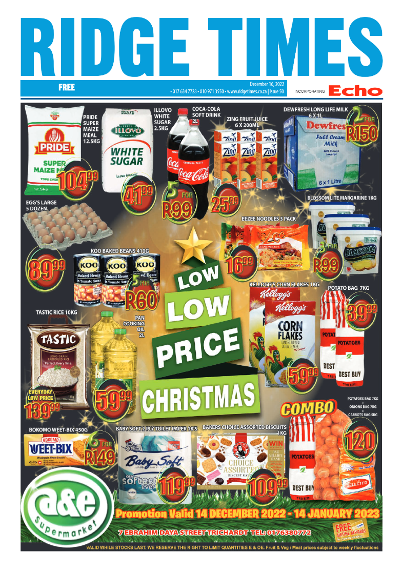 Ridge Times 16 Dec 2022 page 1