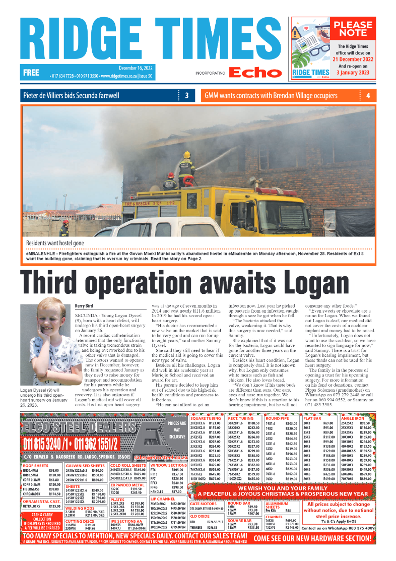 Ridge Times 16 Dec 2022 page 3