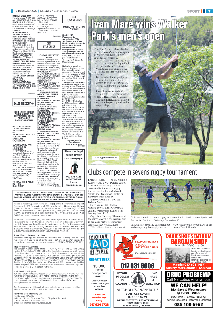 Ridge Times 16 Dec 2022 page 9