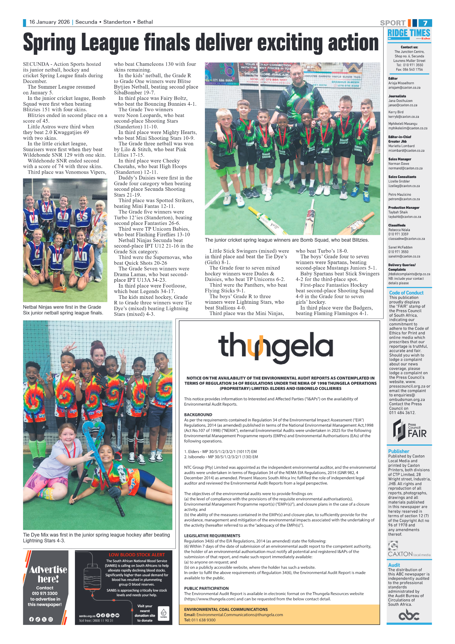 Ridge Times 16 January 2026 page 7